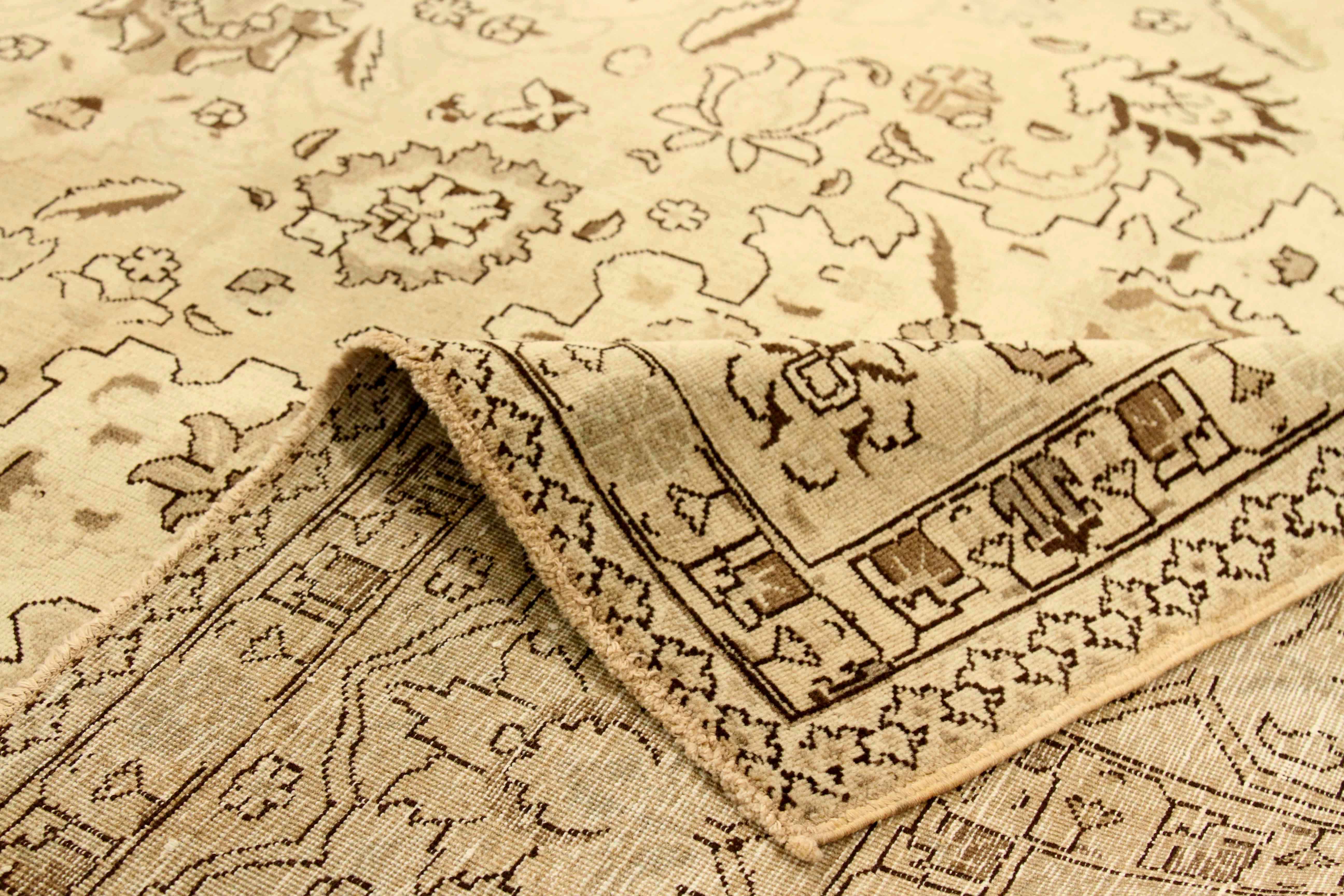 Thumbnail 9 for Antique Persian Tabriz Traditional Rug 75871