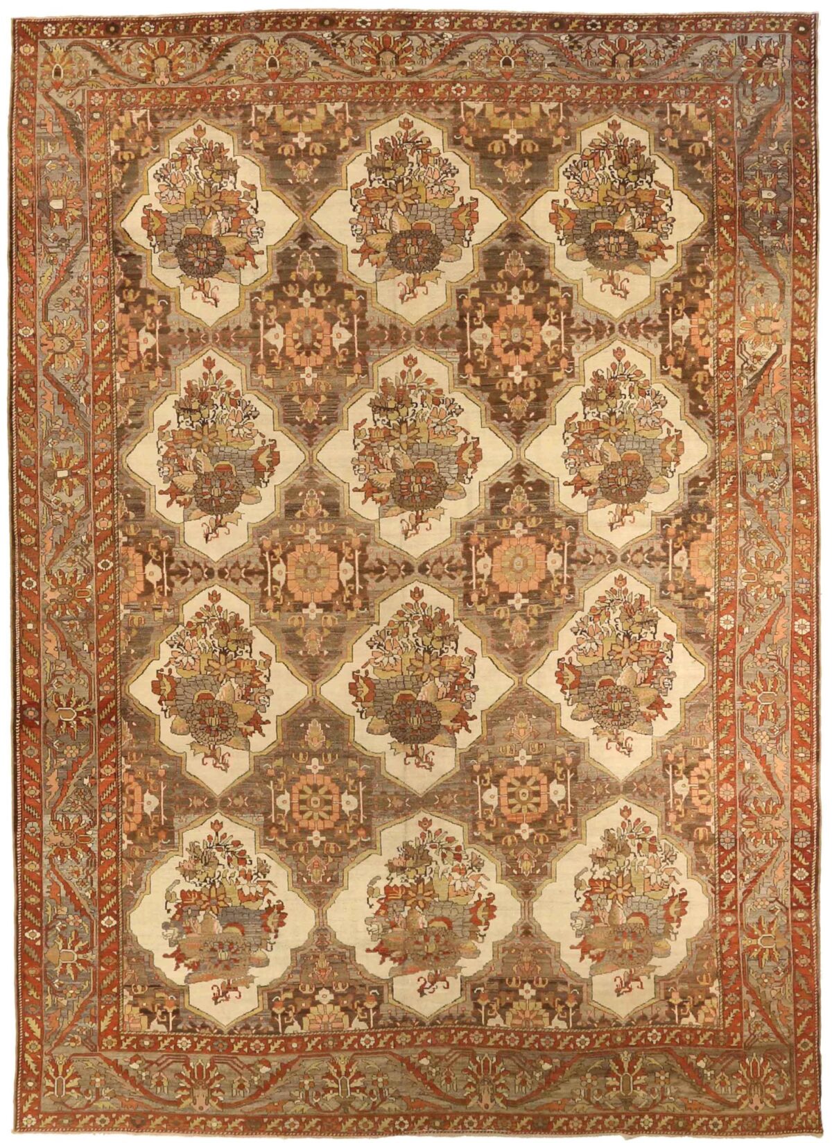 Thumbnail 13 for Antique Persian Bakhtiar Traditional Rug 75858