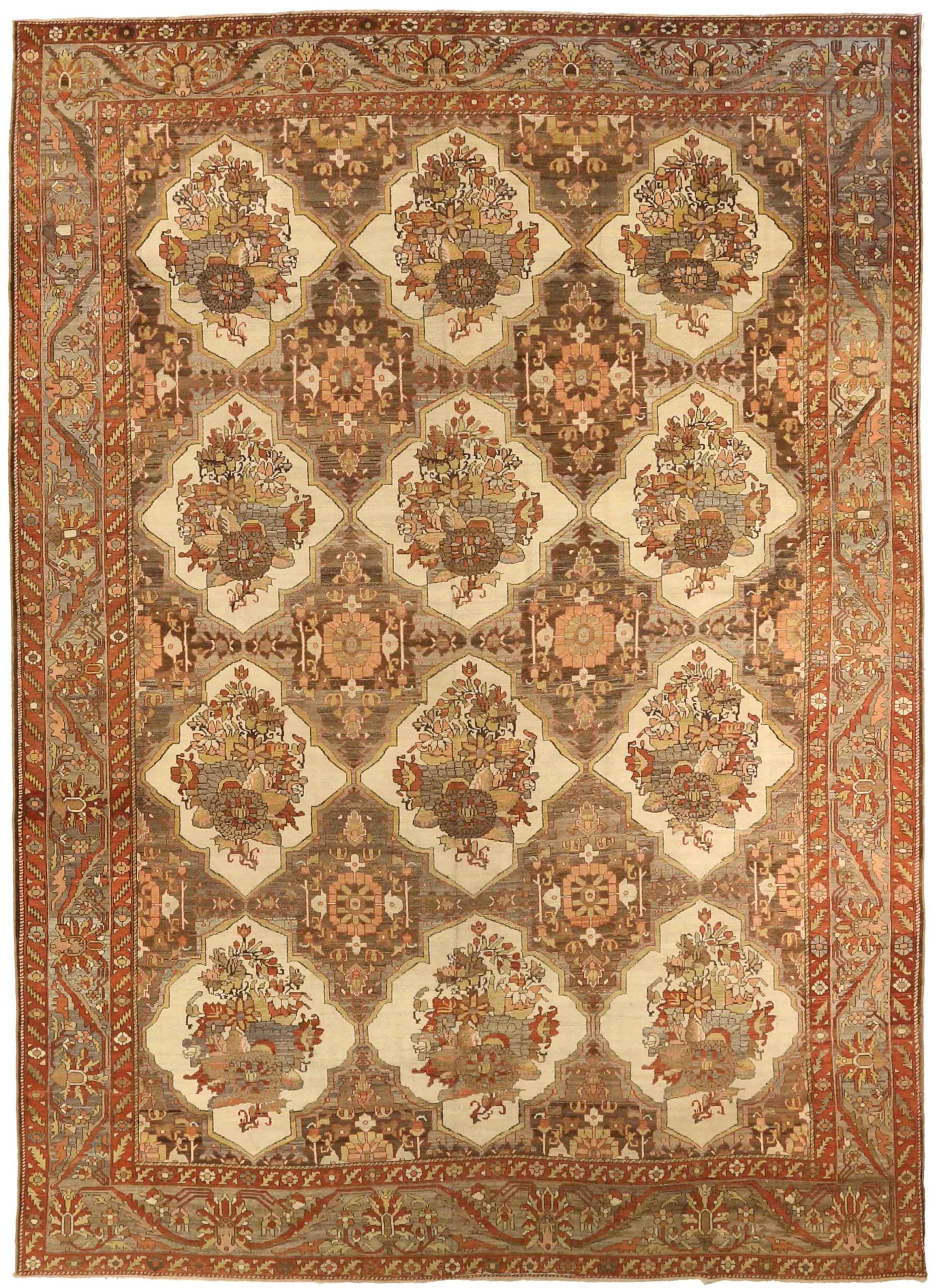 Thumbnail 3 for Antique Persian Bakhtiar Traditional Rug 75858