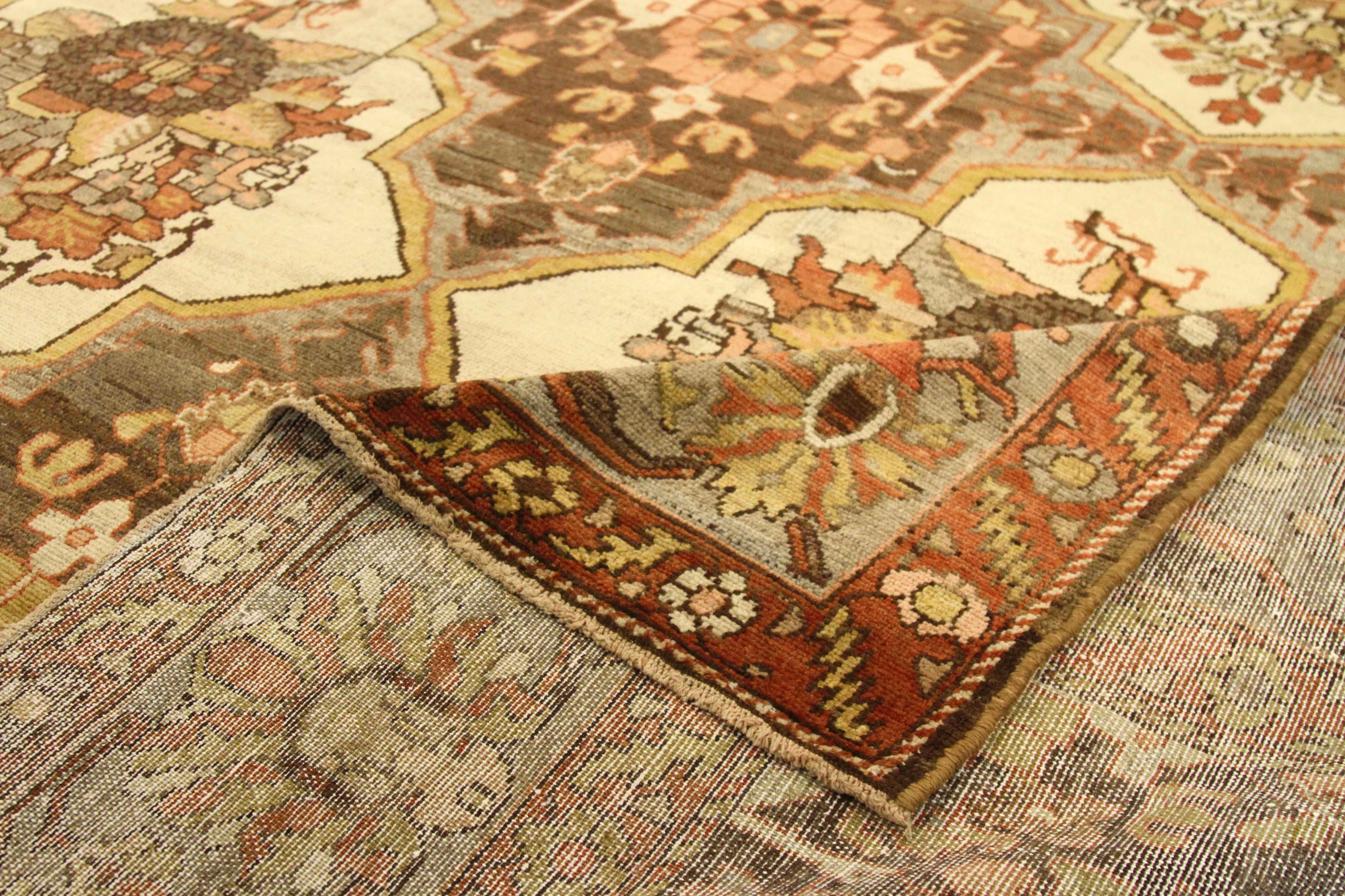 Thumbnail 2 for Antique Persian Bakhtiar Traditional Rug 75858