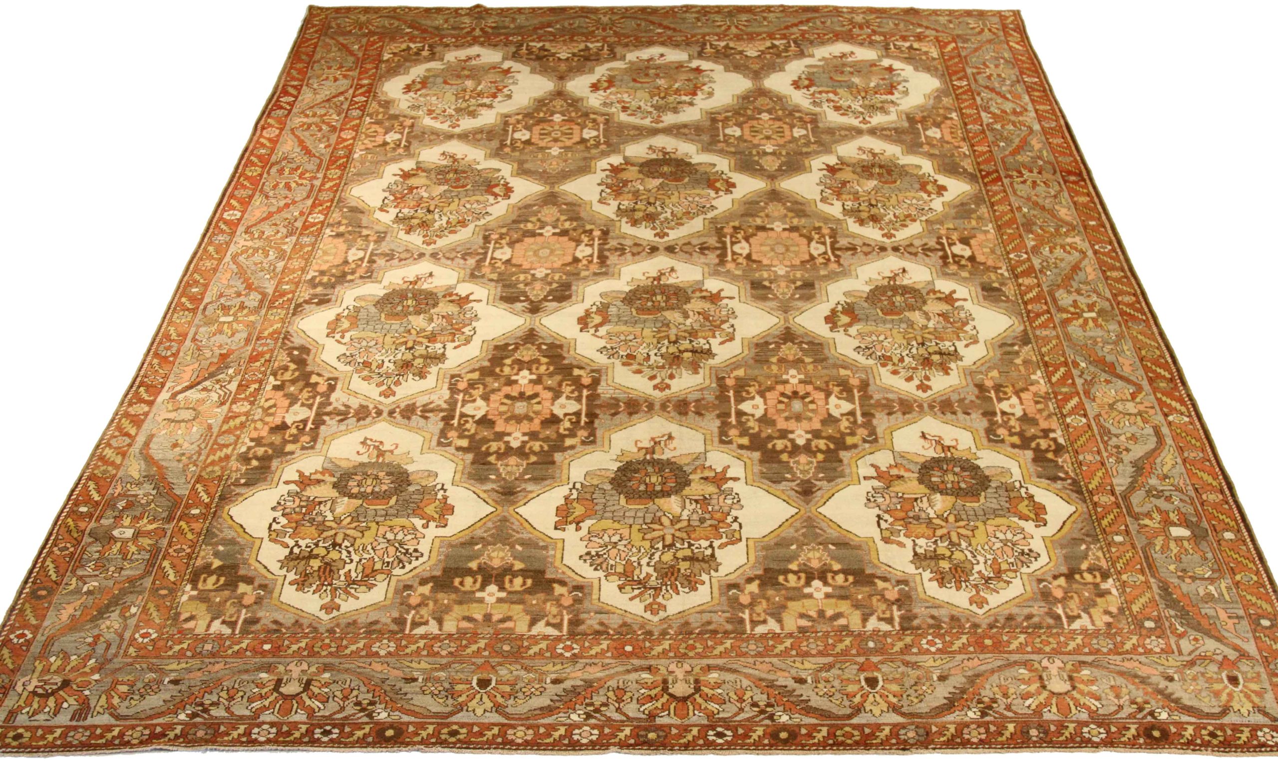 Thumbnail 11 for Antique Persian Bakhtiar Traditional Rug 75858