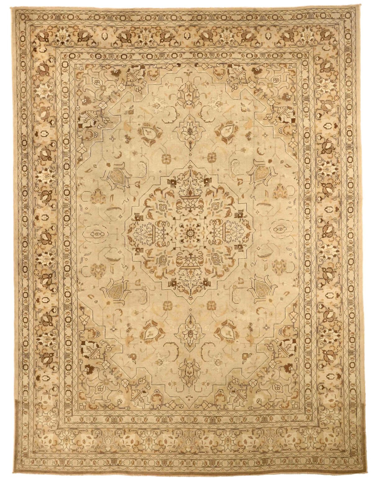 Thumbnail 13 for Antique Persian Tabriz Traditional Rug 75860