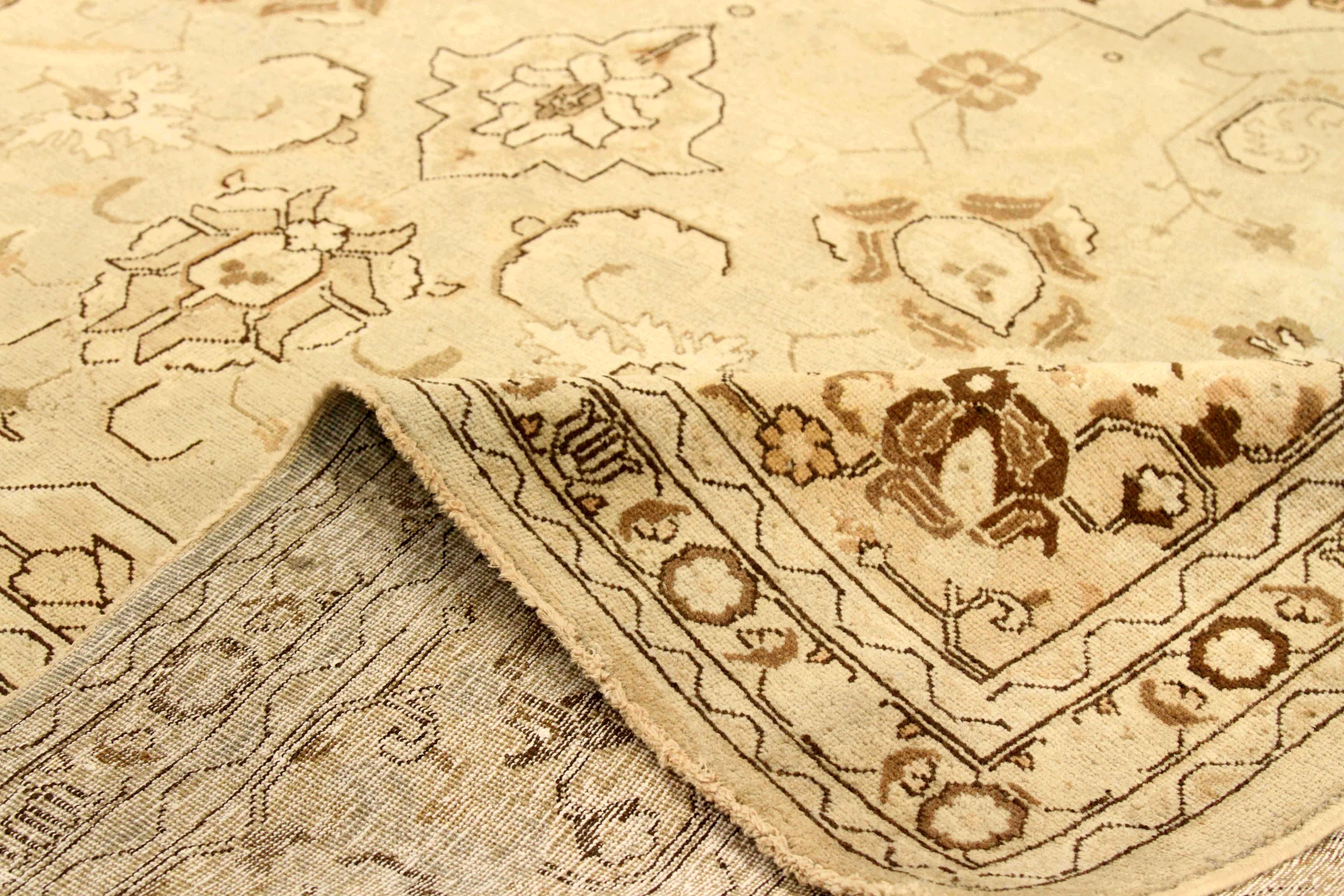 Thumbnail 4 for Antique Persian Tabriz Traditional Rug 75860