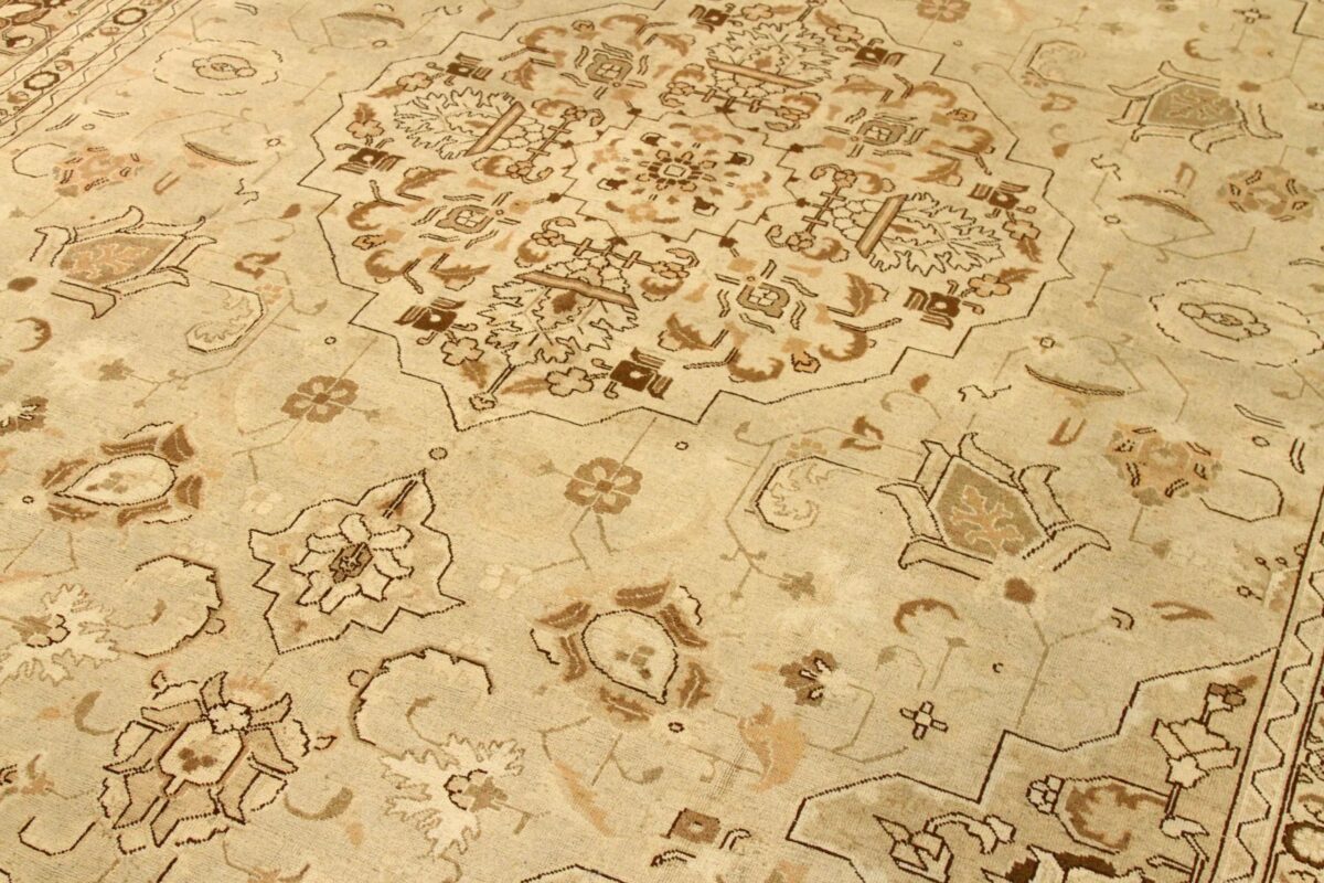 Thumbnail 14 for Antique Persian Tabriz Traditional Rug 75860