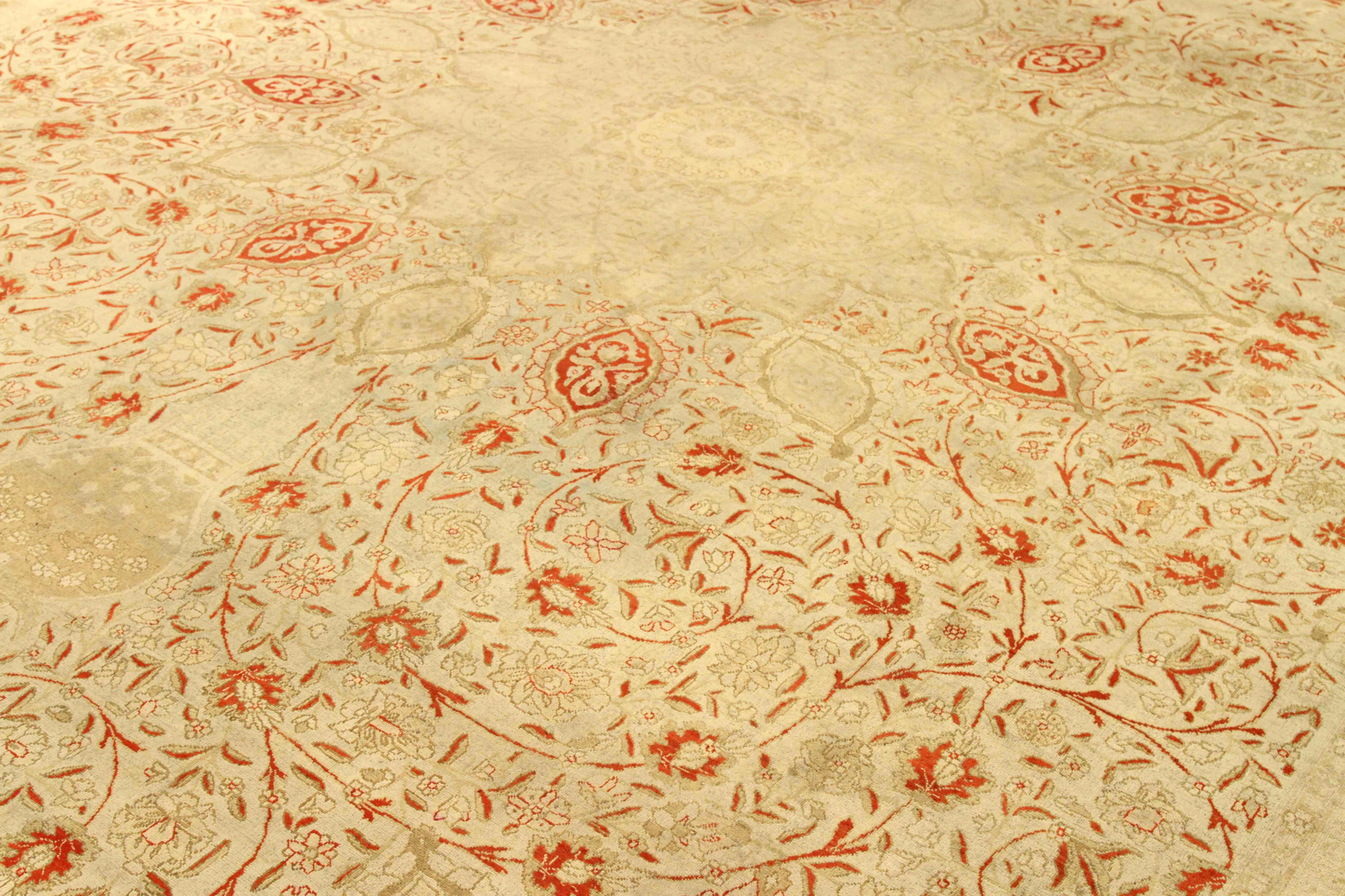 Thumbnail 5 for Antique Persian Tabriz Transitional Rug 75863