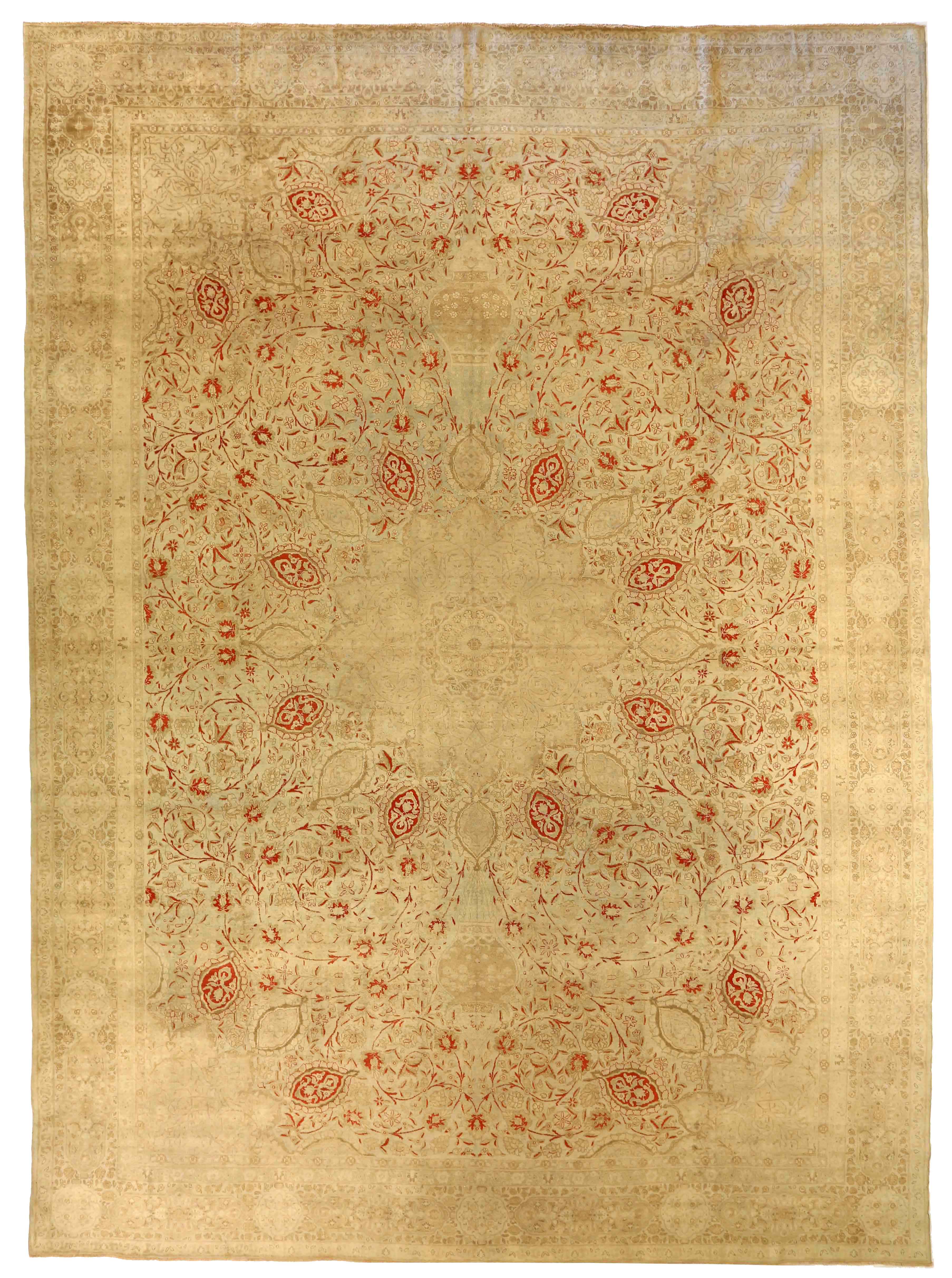 Thumbnail 2 for Antique Persian Tabriz Transitional Rug 75863