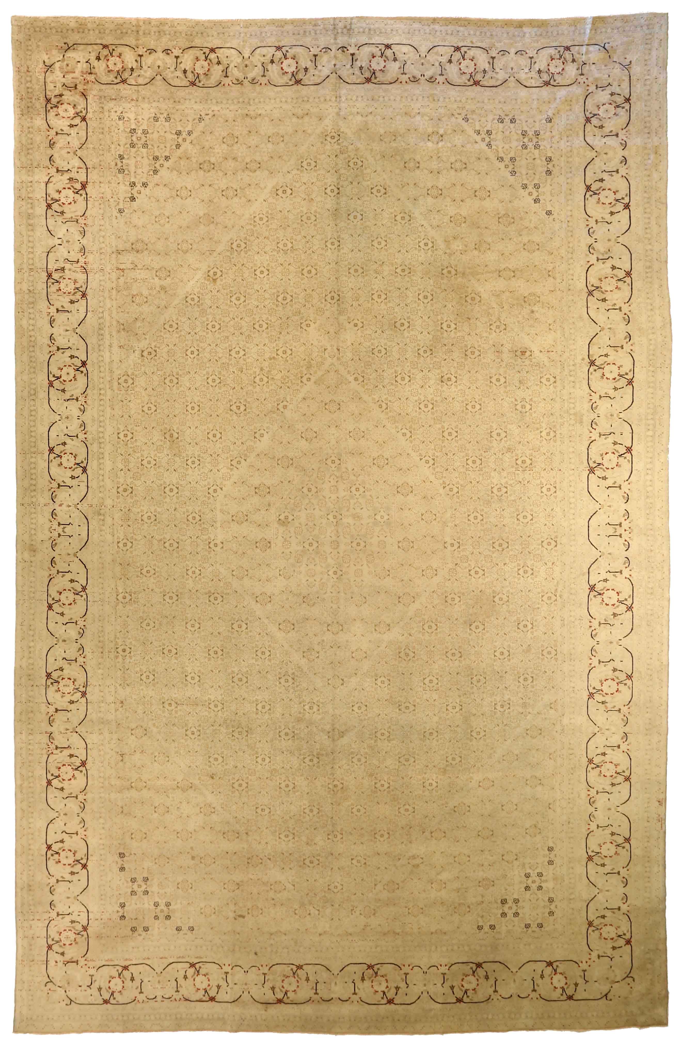 Thumbnail 12 for Antique Persian Tabriz Traditional Rug 75849