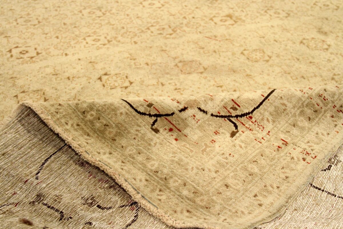 Thumbnail 14 for Antique Persian Tabriz Traditional Rug 75849