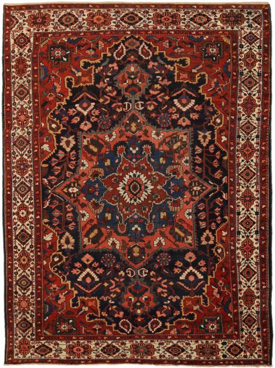 Thumbnail 3 for Antique Persian Bakhtiar Traditional Rug 72318