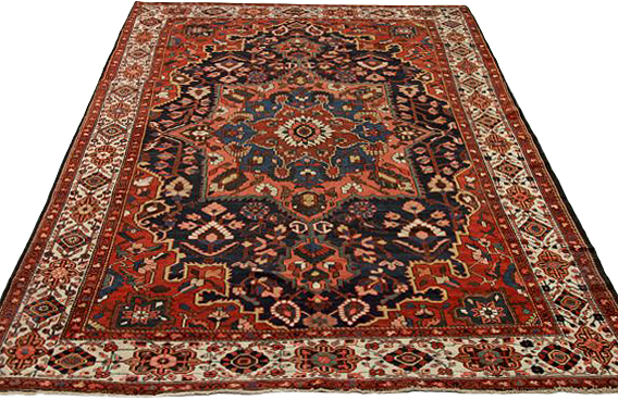 Thumbnail 2 for Antique Persian Bakhtiar Traditional Rug 72318