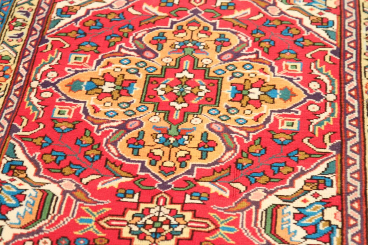 Thumbnail 15 for Antique Persian Tabriz Traditional Rug 70046