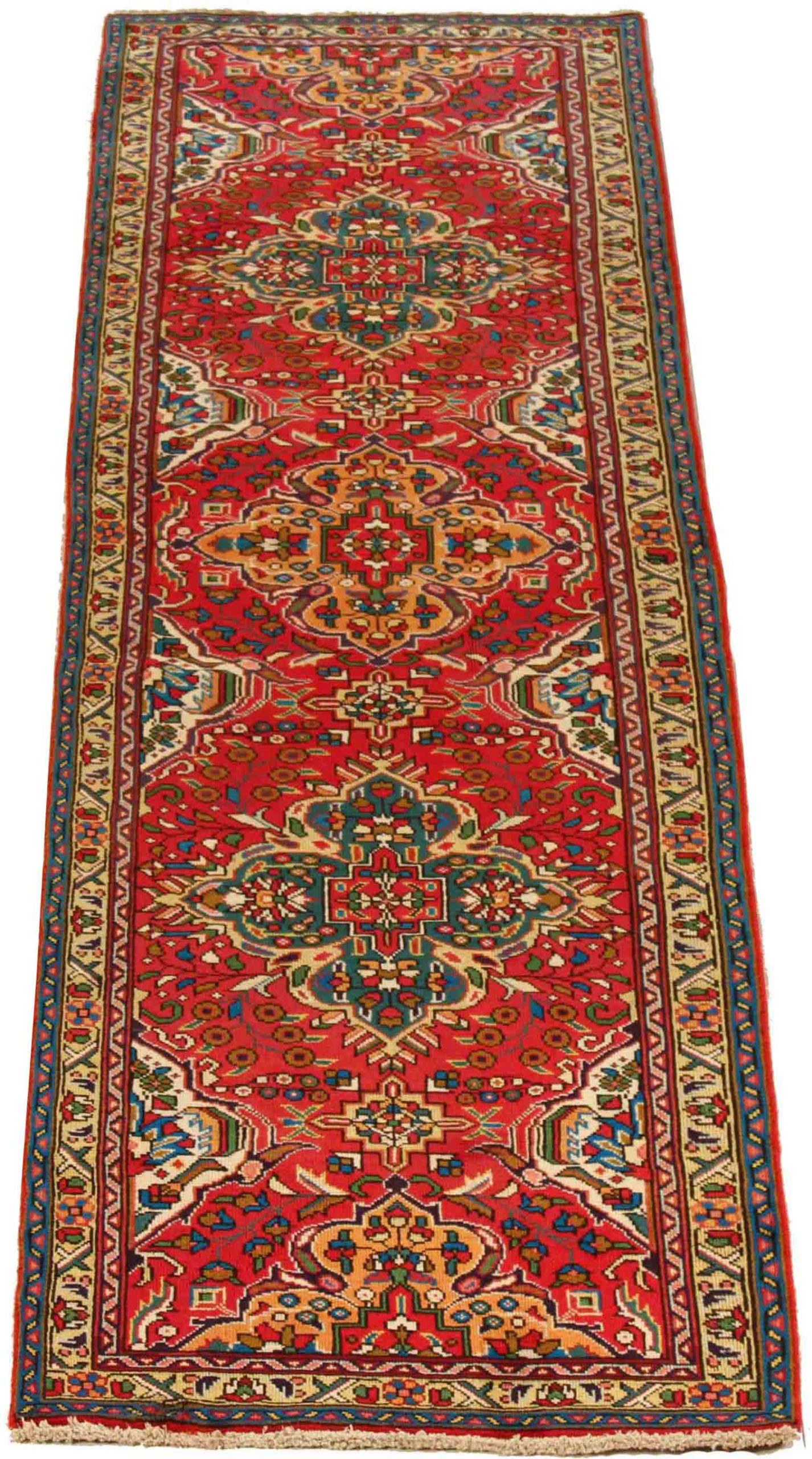 Thumbnail 4 for Antique Persian Tabriz Traditional Rug 70046