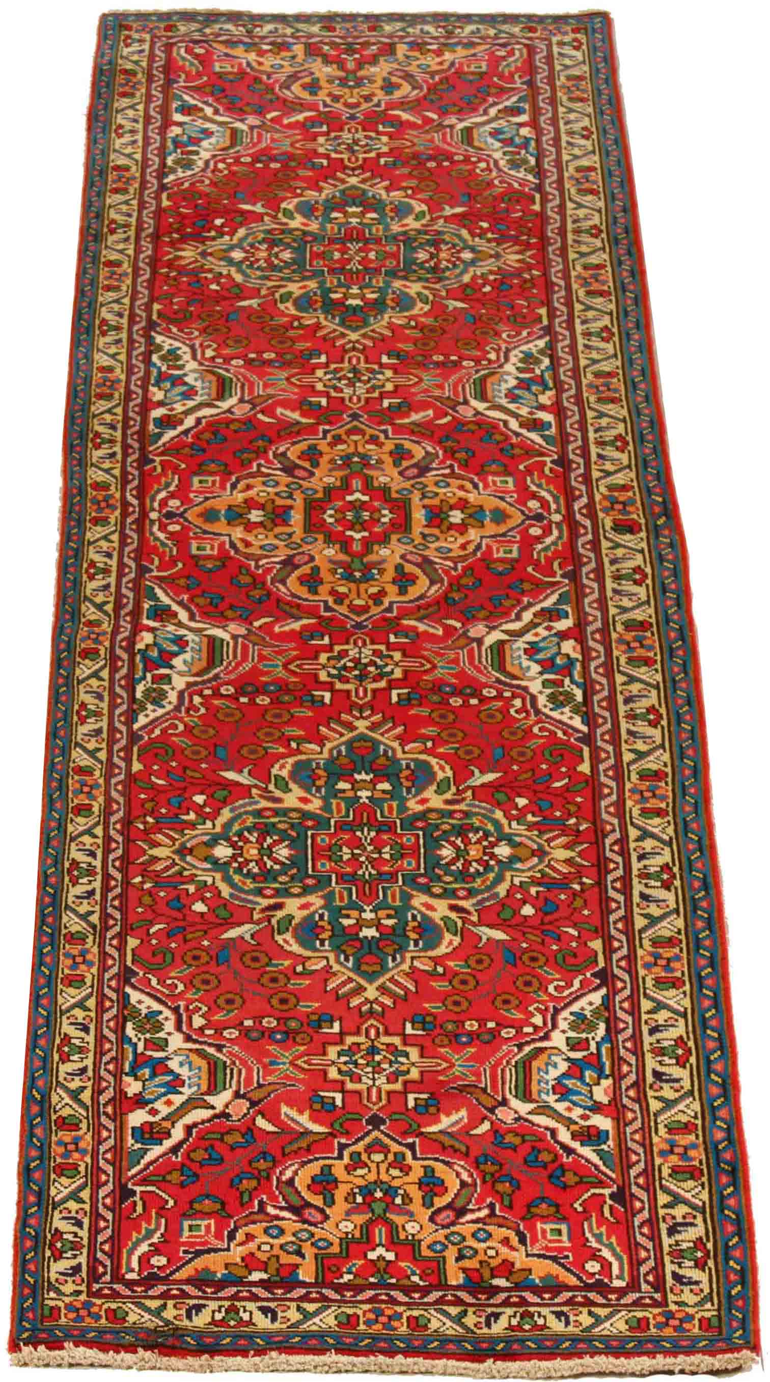 Thumbnail 11 for Antique Persian Tabriz Traditional Rug 70046