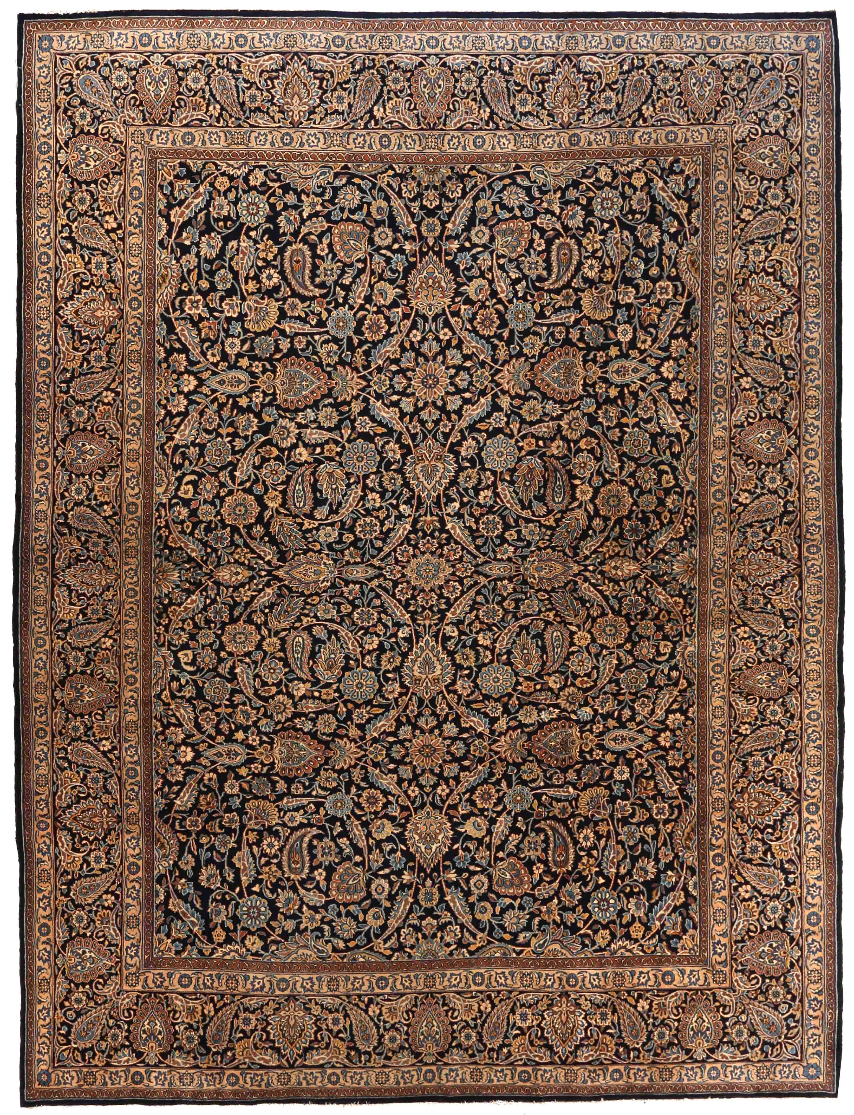 Thumbnail 3 for Antique Persian Kerman Traditional Rug 70052