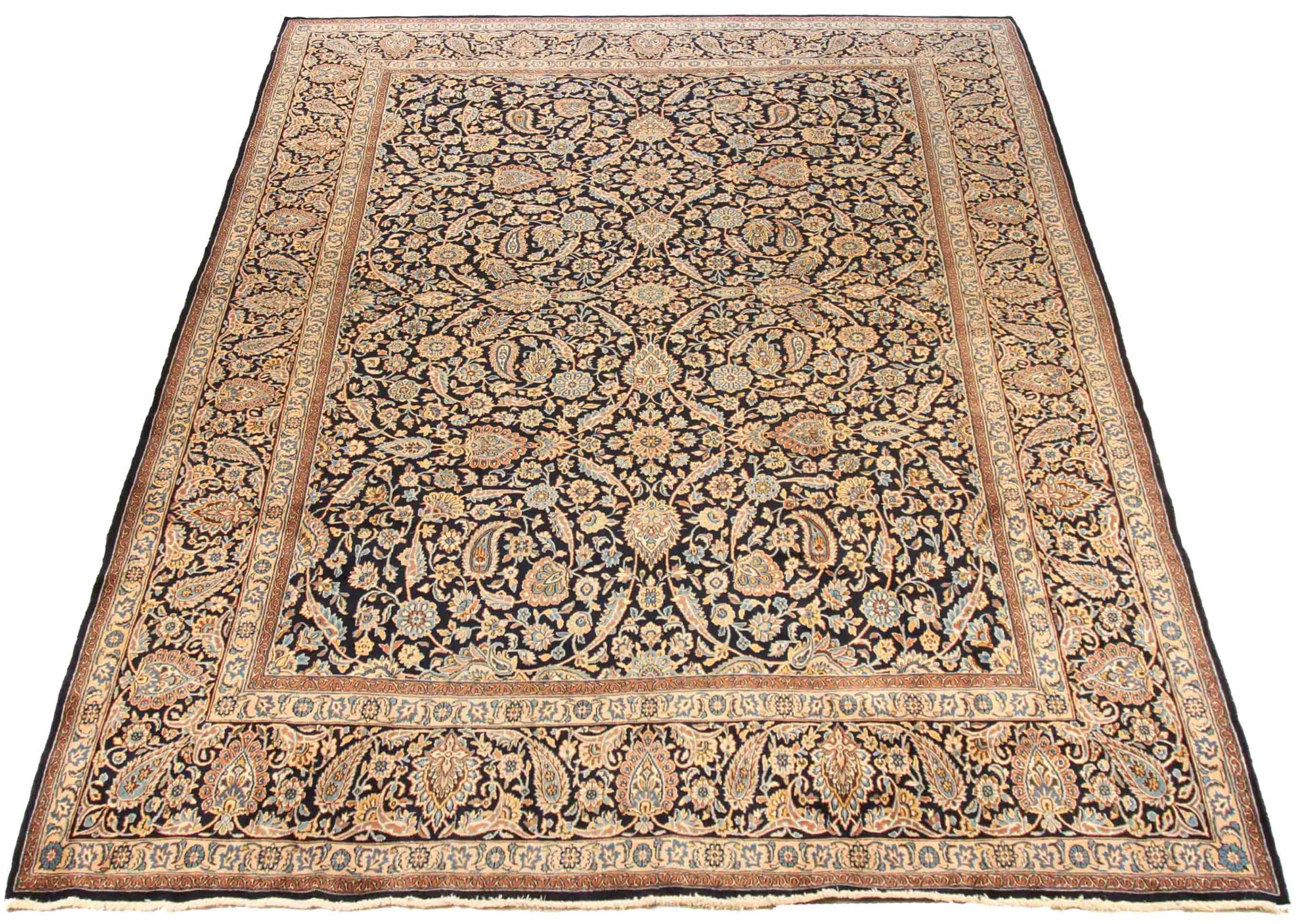 Thumbnail 4 for Antique Persian Kerman Traditional Rug 70052