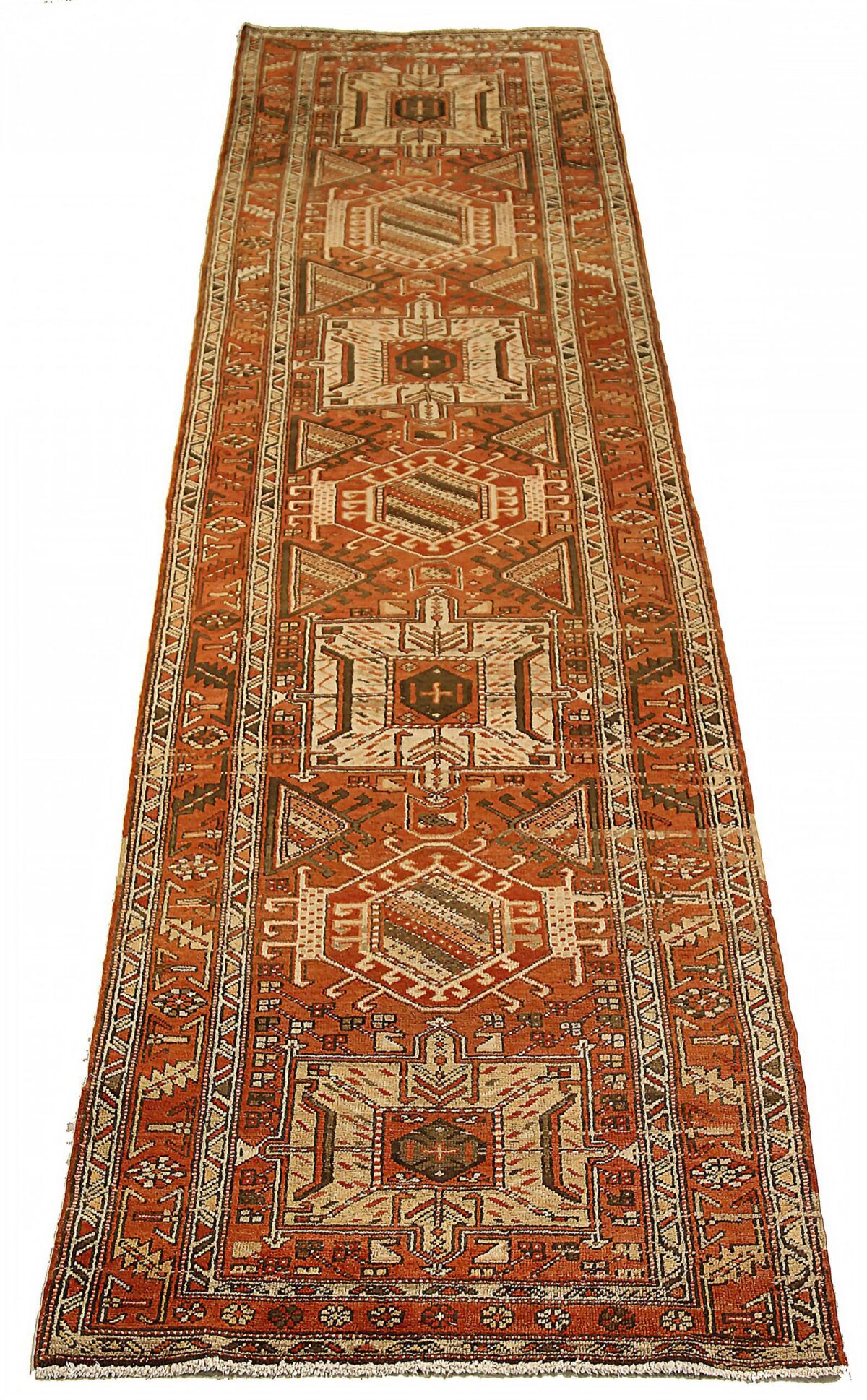 Thumbnail 14 for Antique Persian Heriz Traditional Rug 52152