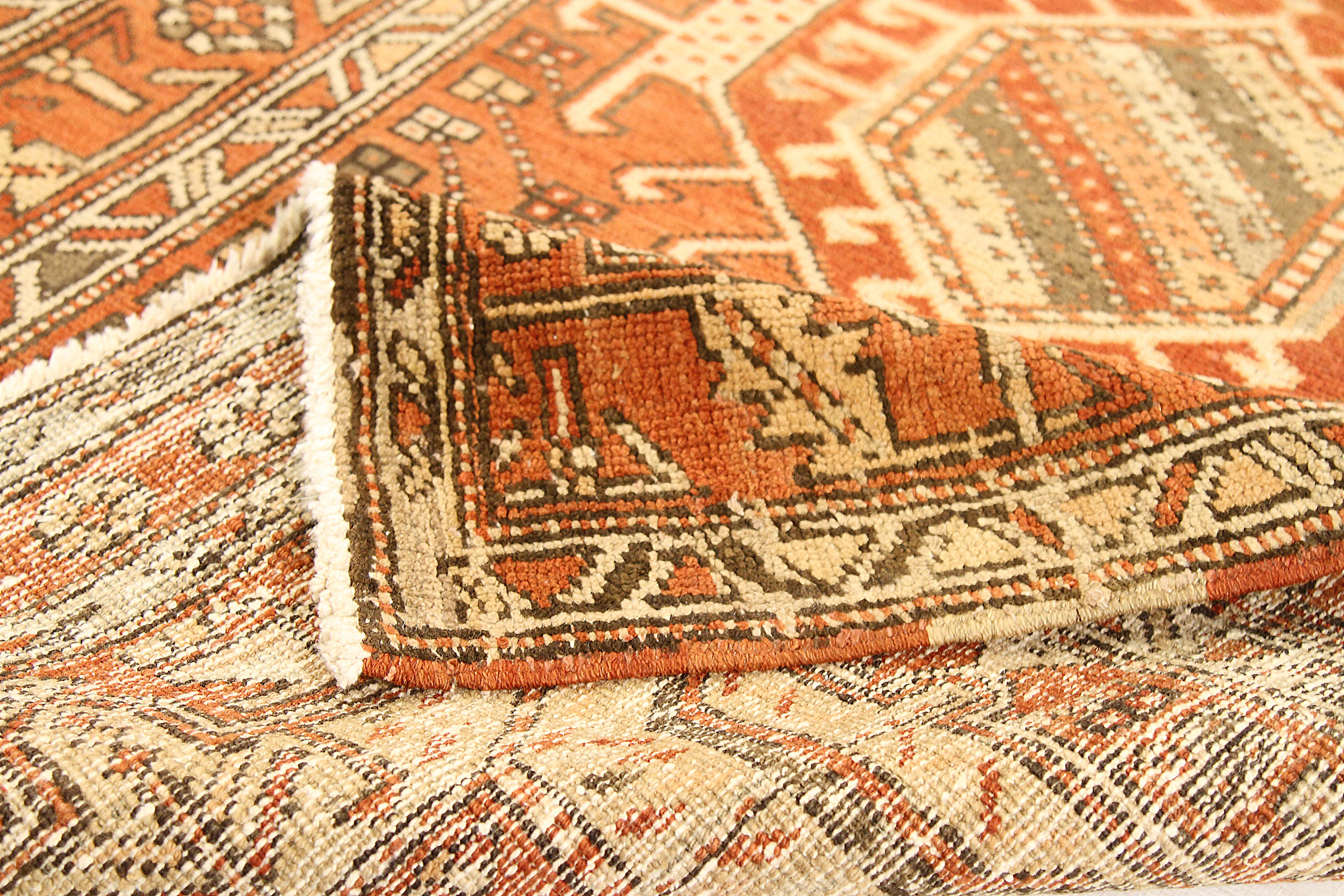 Thumbnail 5 for Antique Persian Heriz Traditional Rug 52152