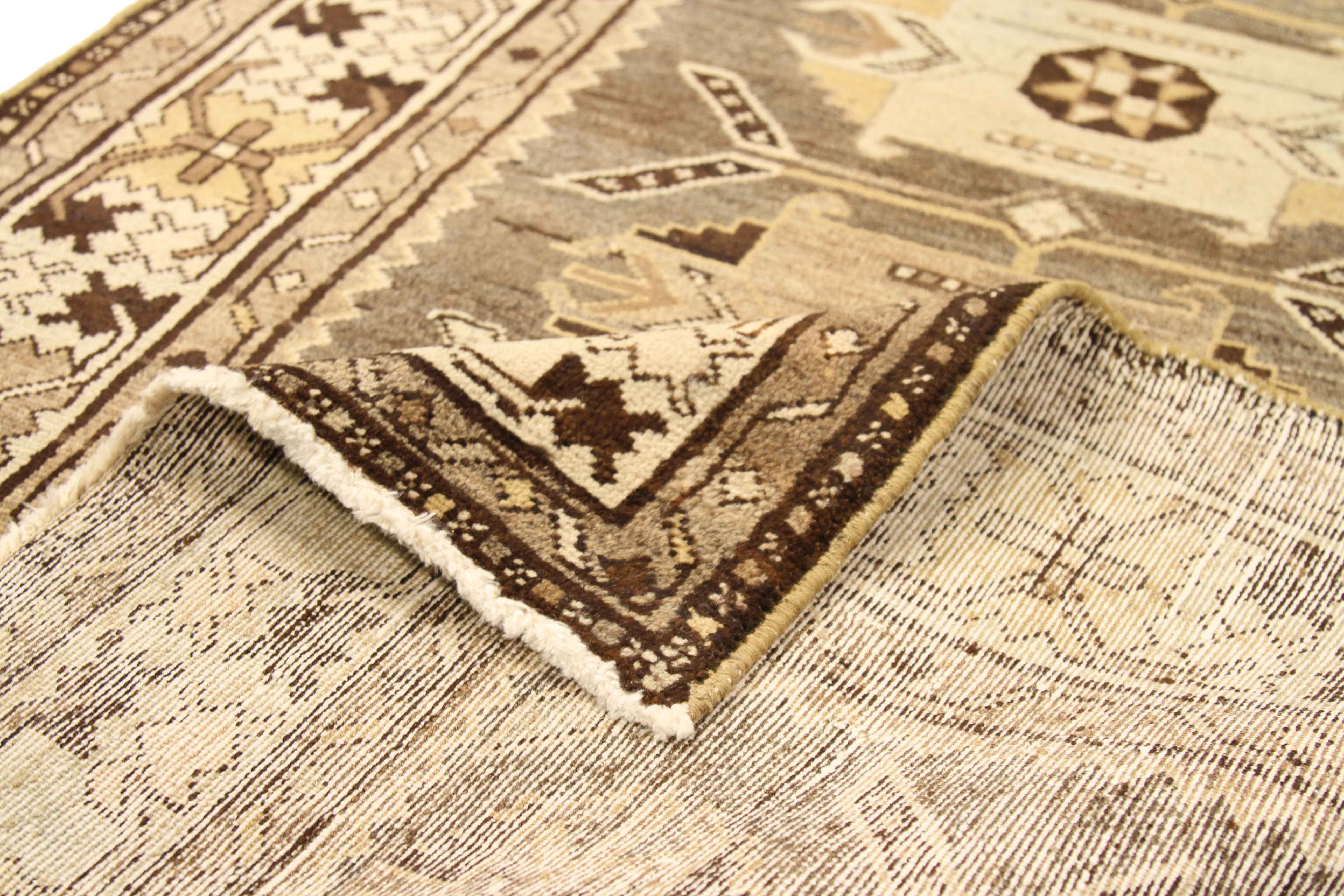 Thumbnail 2 for Antique Persian Saveh Transitional Rug 52137