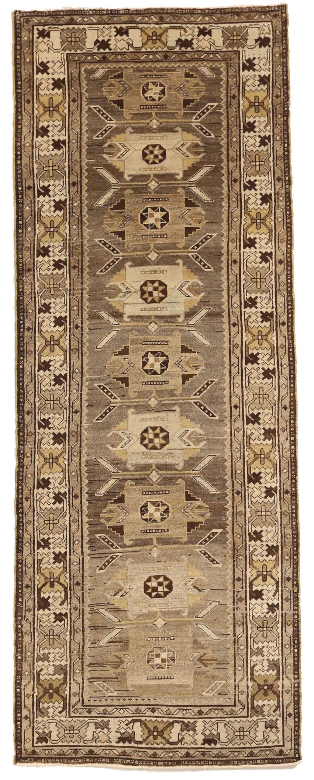 Thumbnail 9 for Antique Persian Saveh Transitional Rug 52137