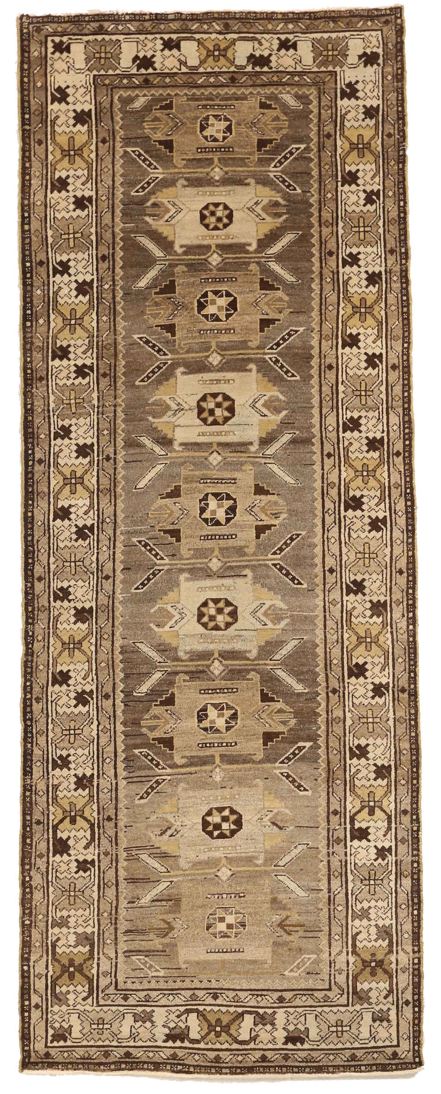 Thumbnail 14 for Antique Persian Saveh Transitional Rug 52137