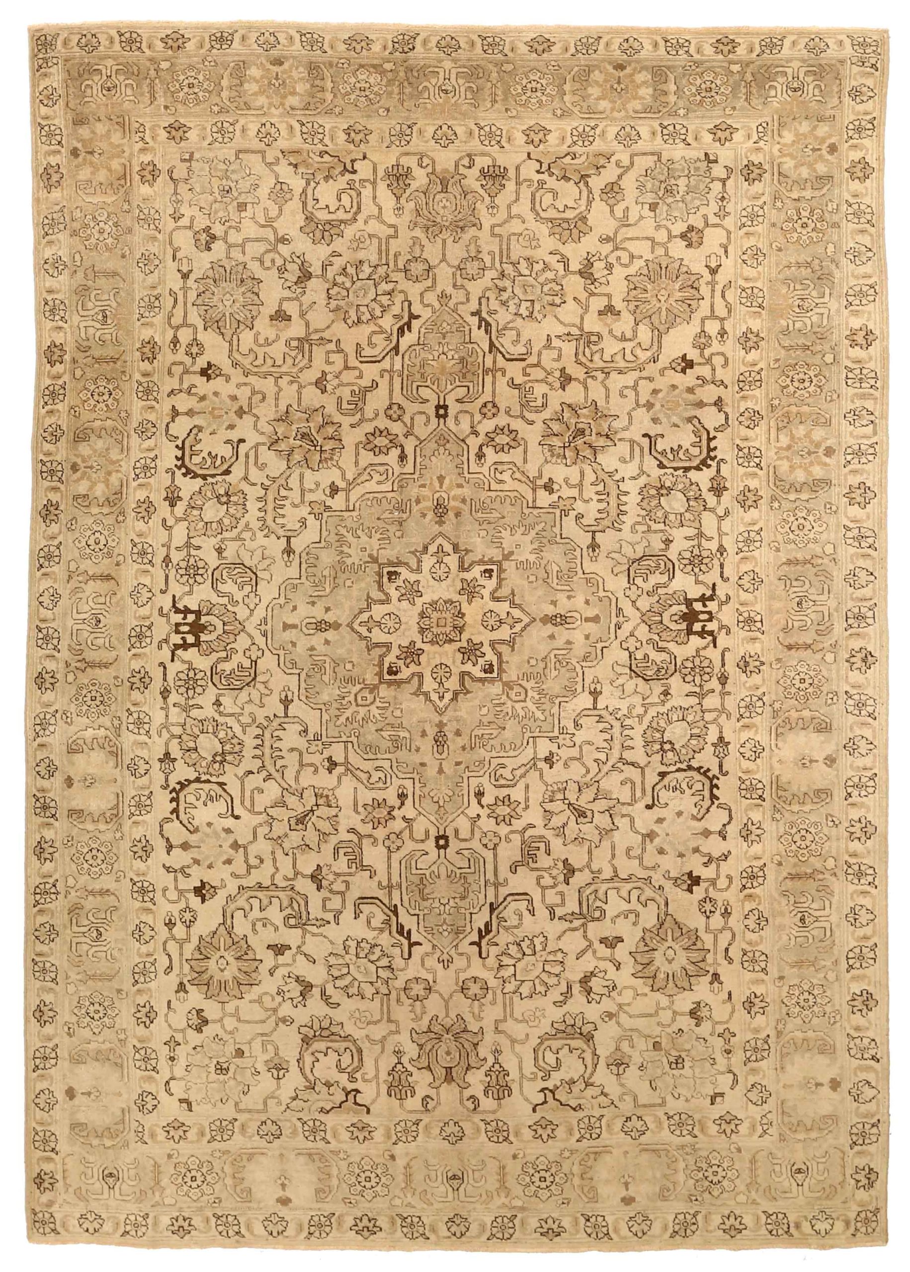 Thumbnail 2 for Antique Persian Tabriz Traditional Rug 75890