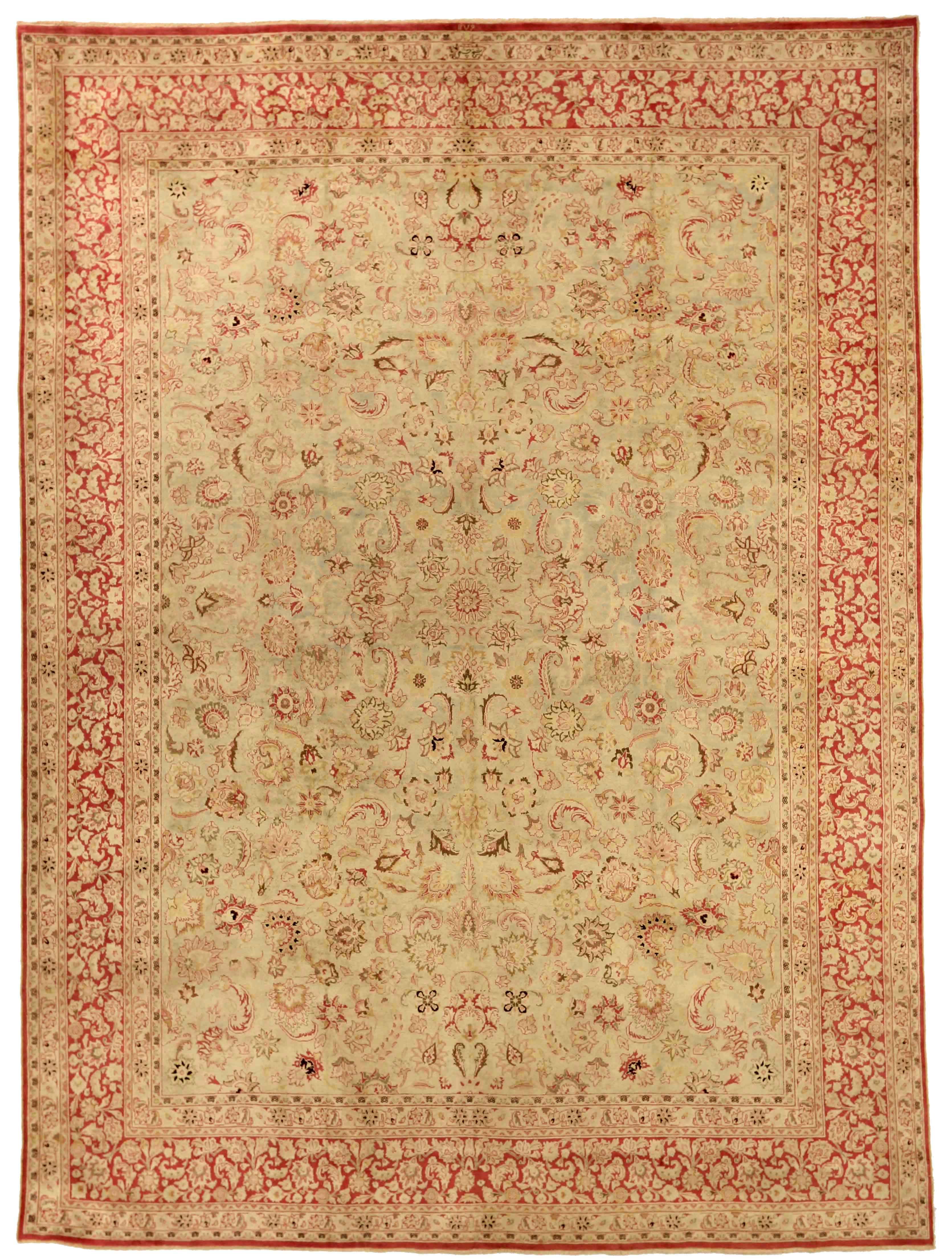 Thumbnail 2 for Antique Persian Mashad Traditional Rug 75874