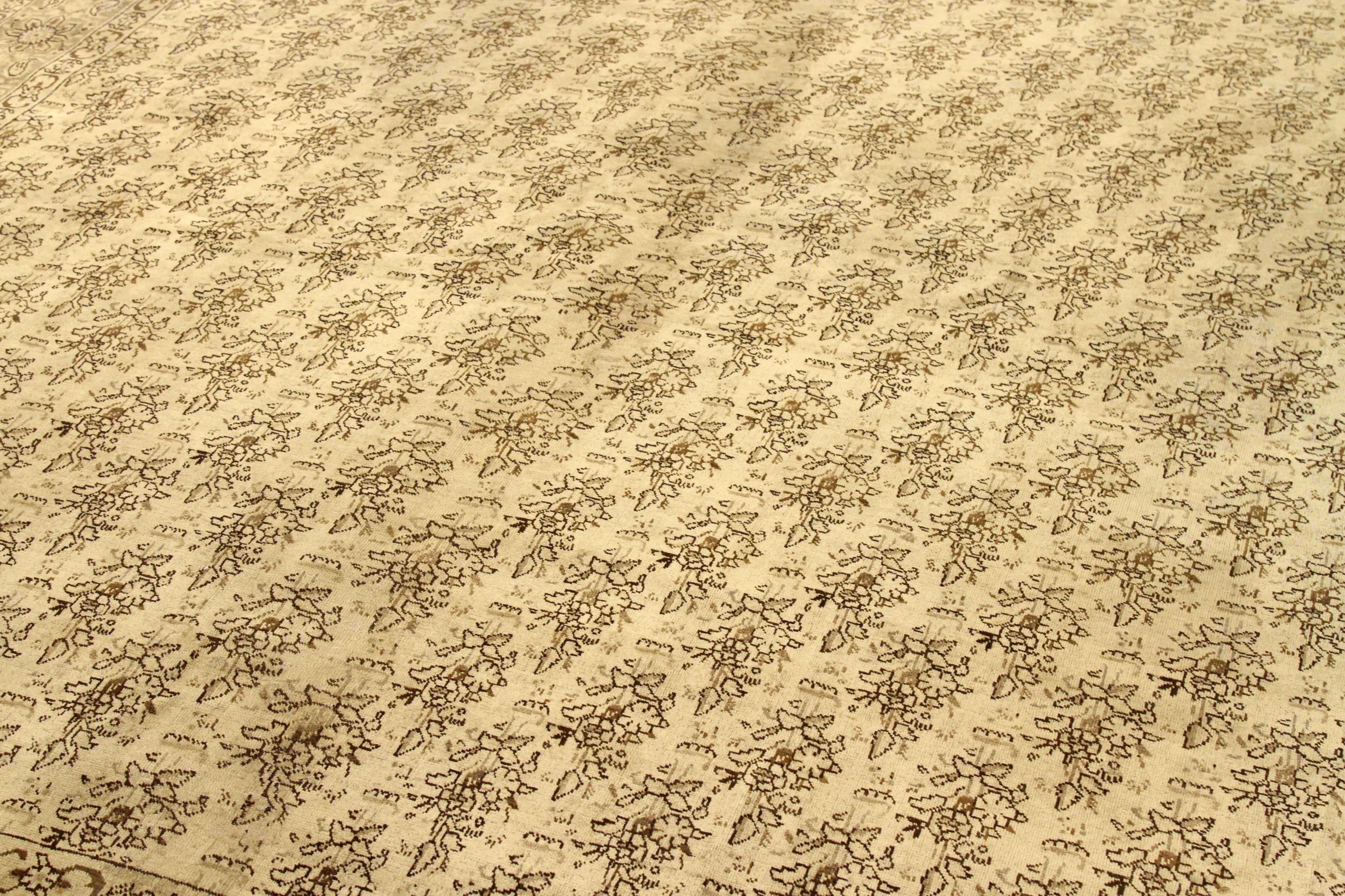 Thumbnail 2 for Antique Persian Tabriz Traditional Rug 75877