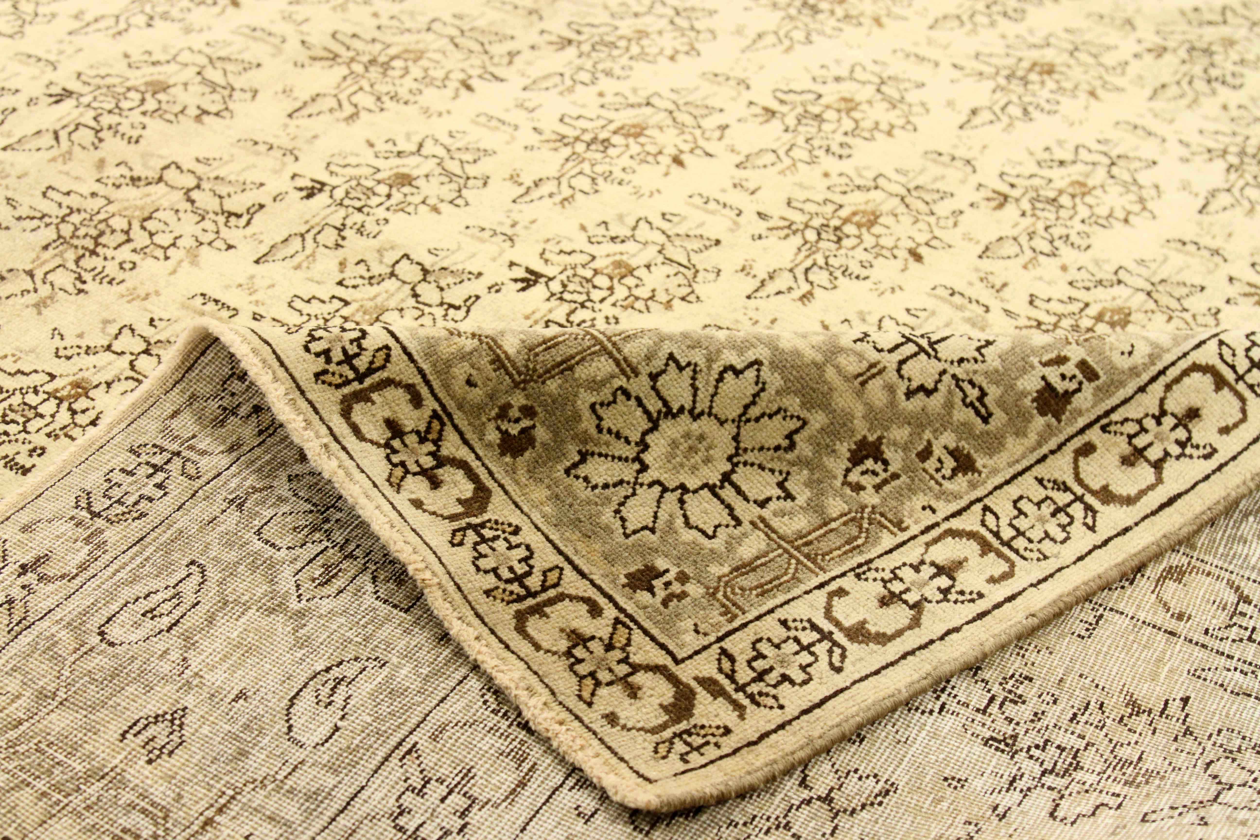 Thumbnail 9 for Antique Persian Tabriz Traditional Rug 75877