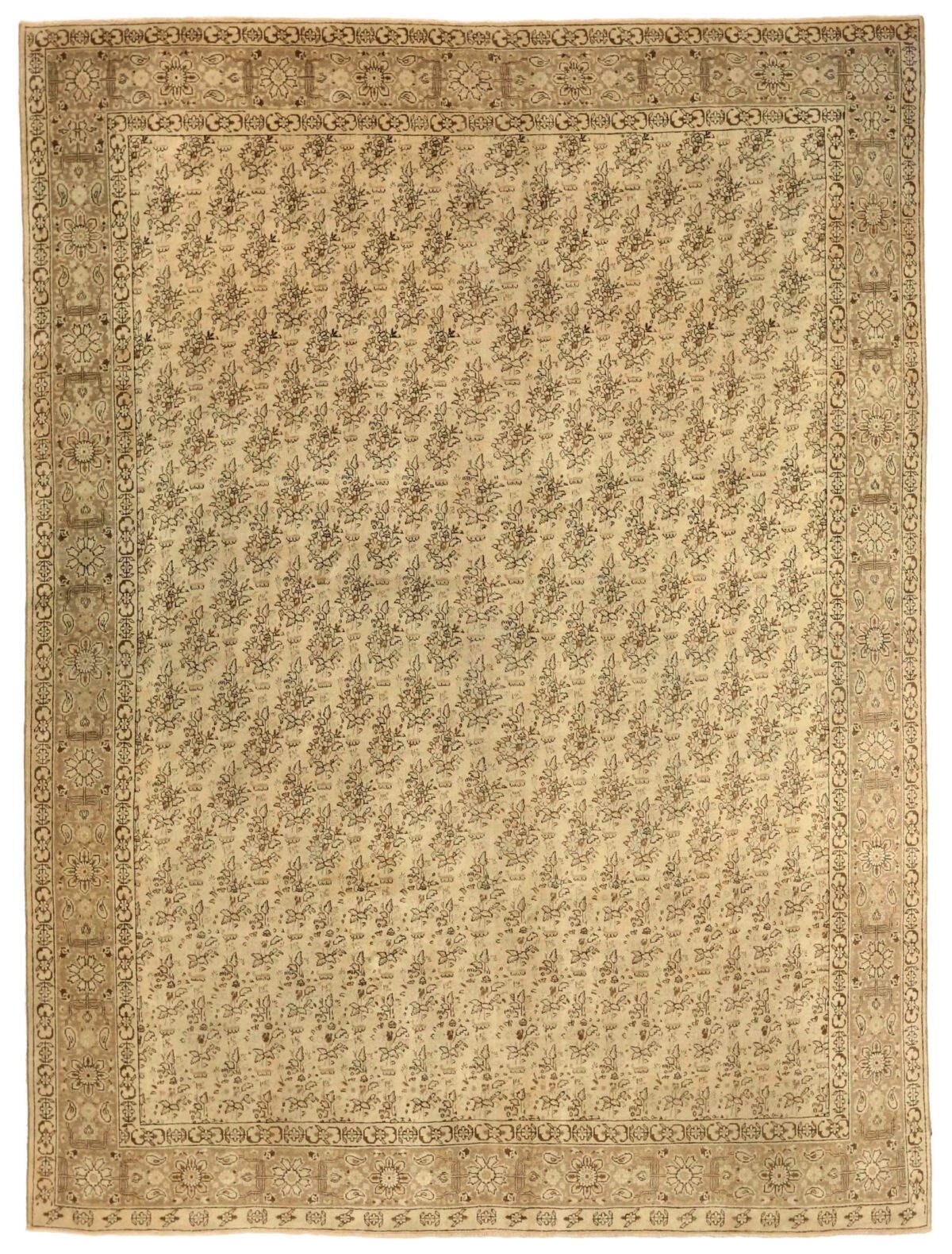 Thumbnail 13 for Antique Persian Tabriz Traditional Rug 75877