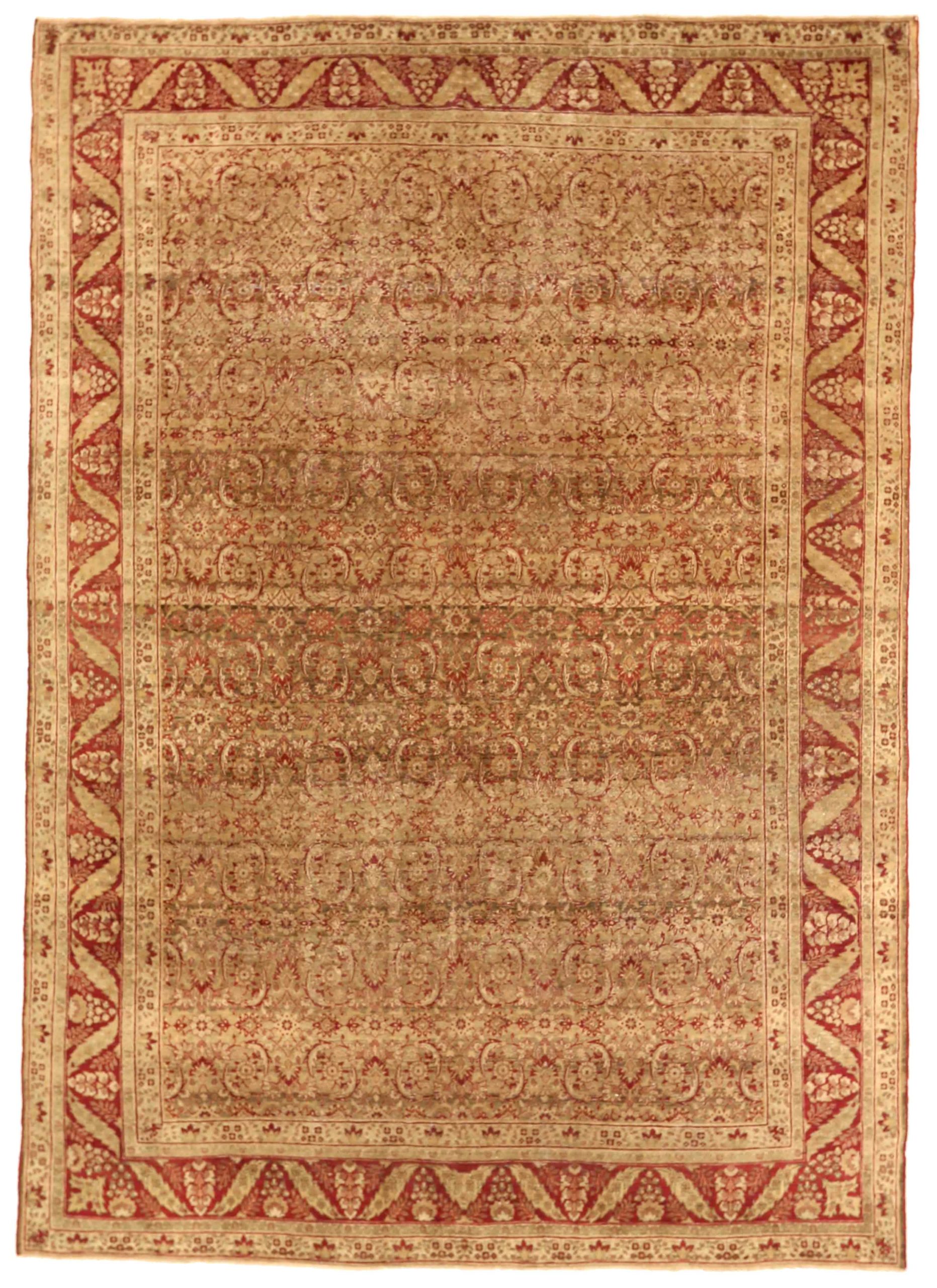 Thumbnail 4 for Antique Persian Yazd Traditional Rug 75879