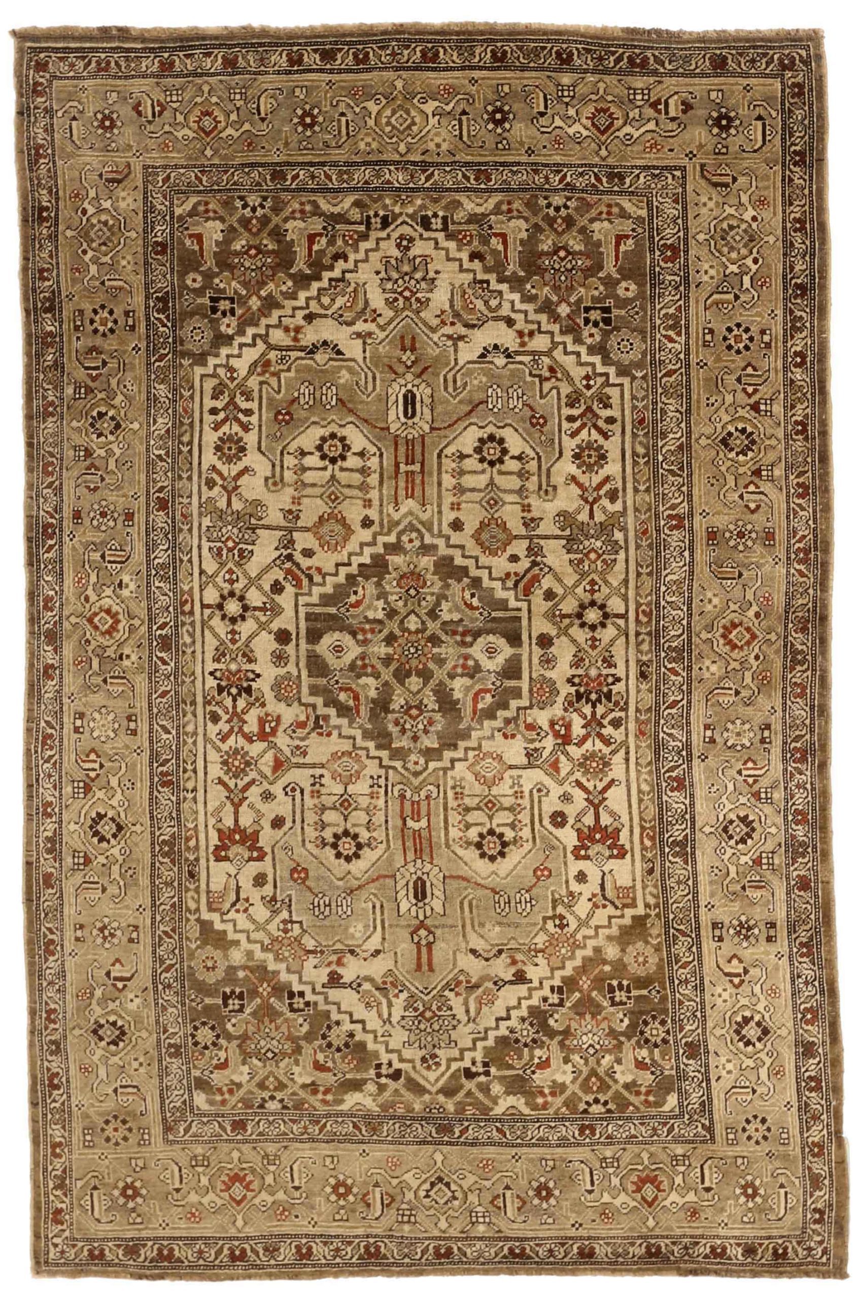 Thumbnail 5 for Antique Persian Bijar Traditional Rug 75917