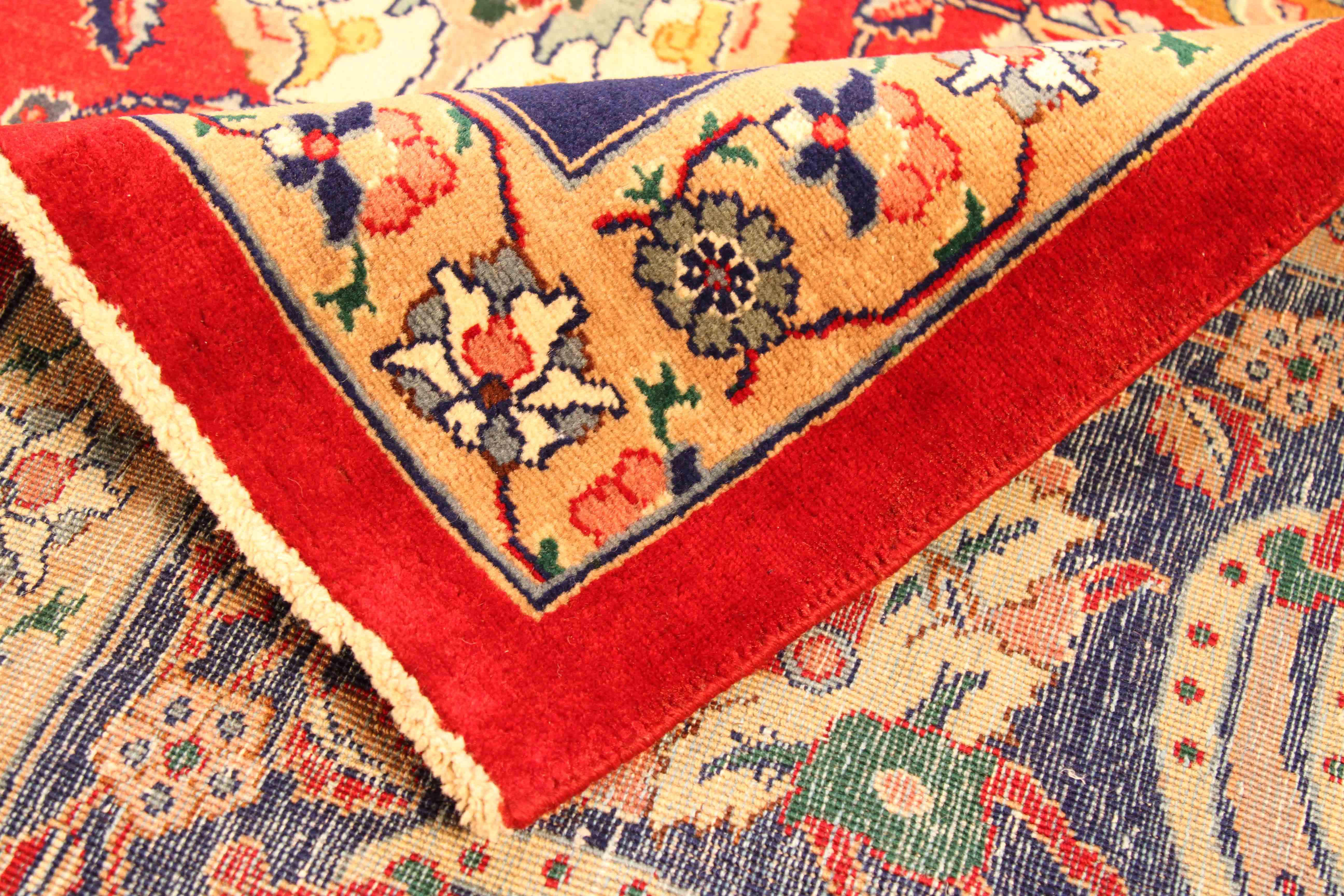 Thumbnail 4 for Antique Persian Tabriz Traditional Rug 70075