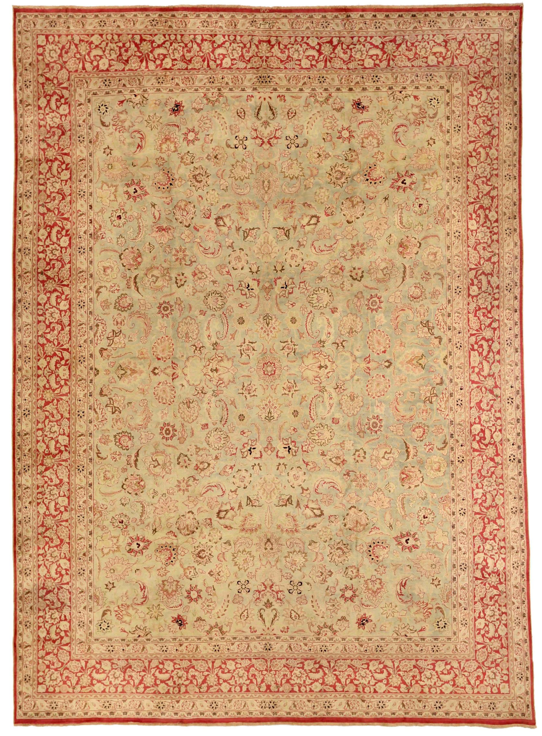 Thumbnail 2 for Antique Persian Mashad Traditional Rug 75899