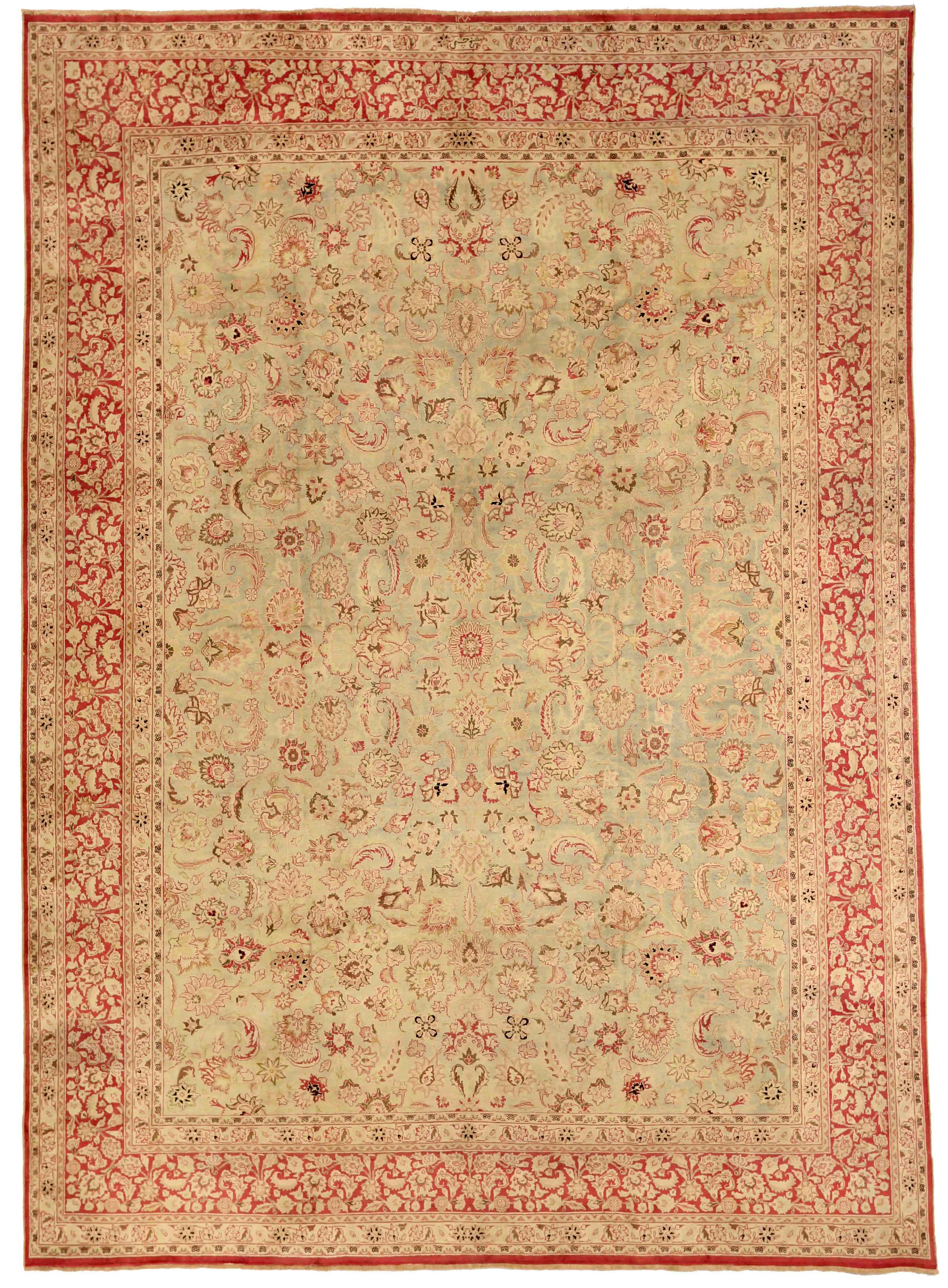 Thumbnail 3 for Antique Persian Mashad Traditional Rug 75899