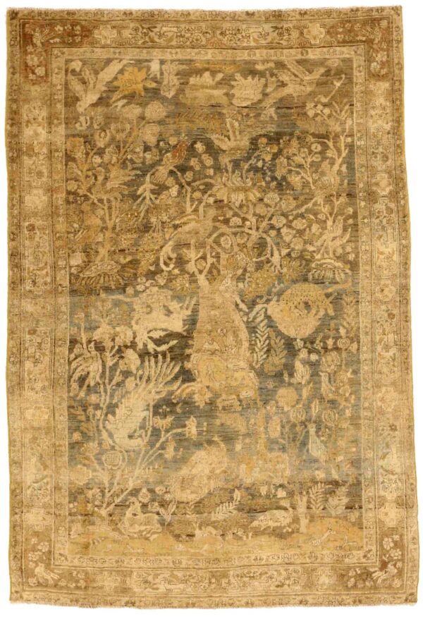 Thumbnail 13 for Antique Persian Malayer Traditional Rug 75900