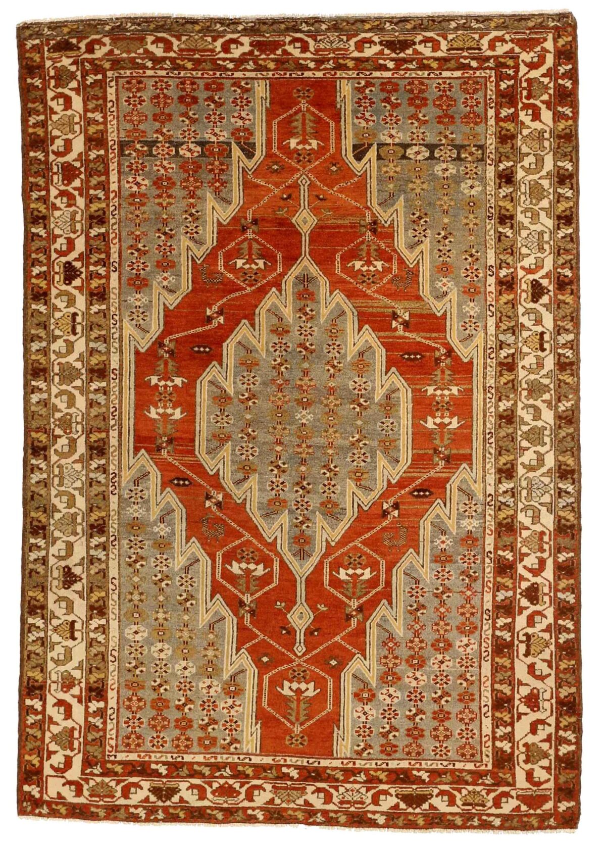 Thumbnail 10 for Antique Persian Malayer Traditional Rug 75905