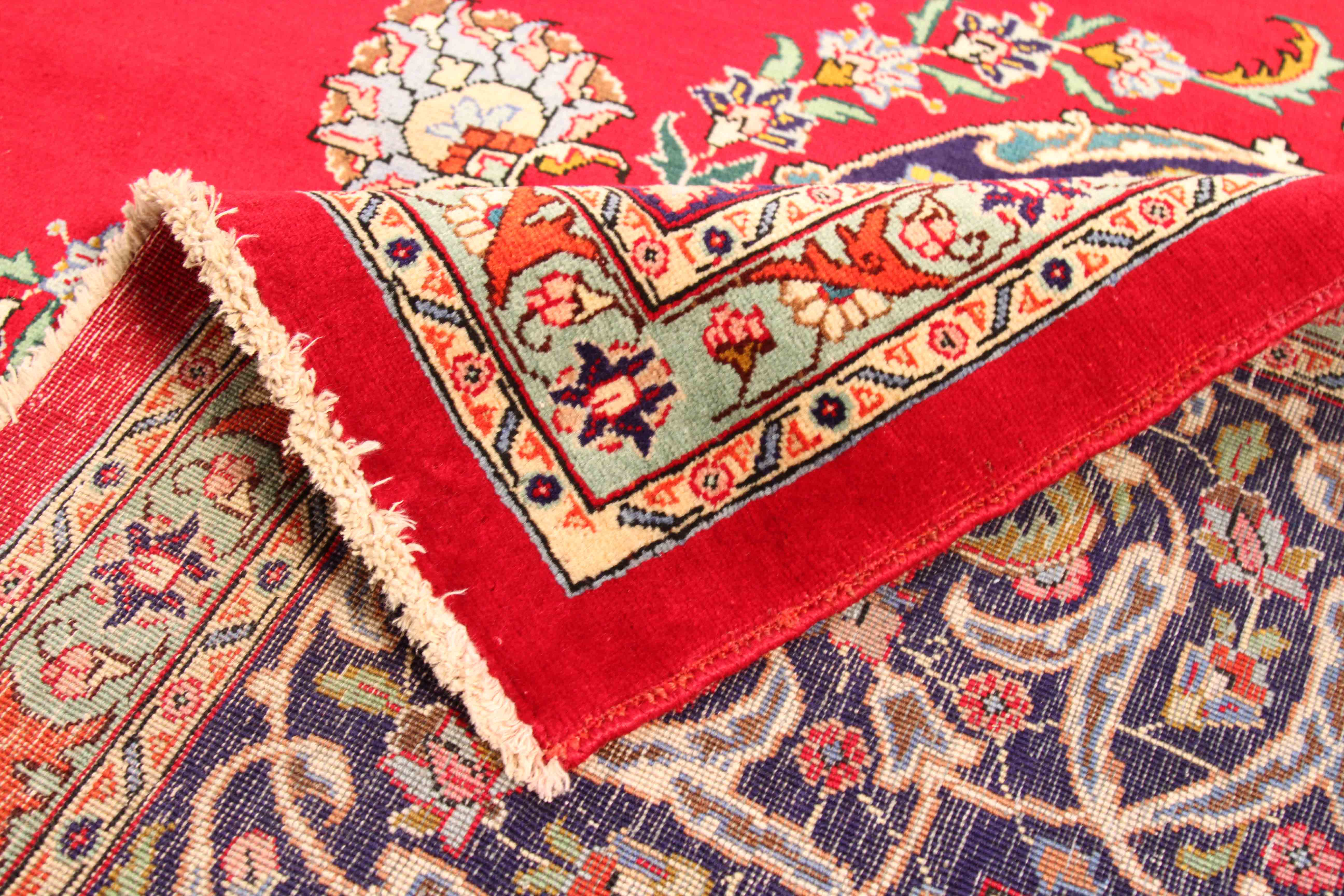 Thumbnail 2 for Antique Persian Tabriz Traditional Rug 70068