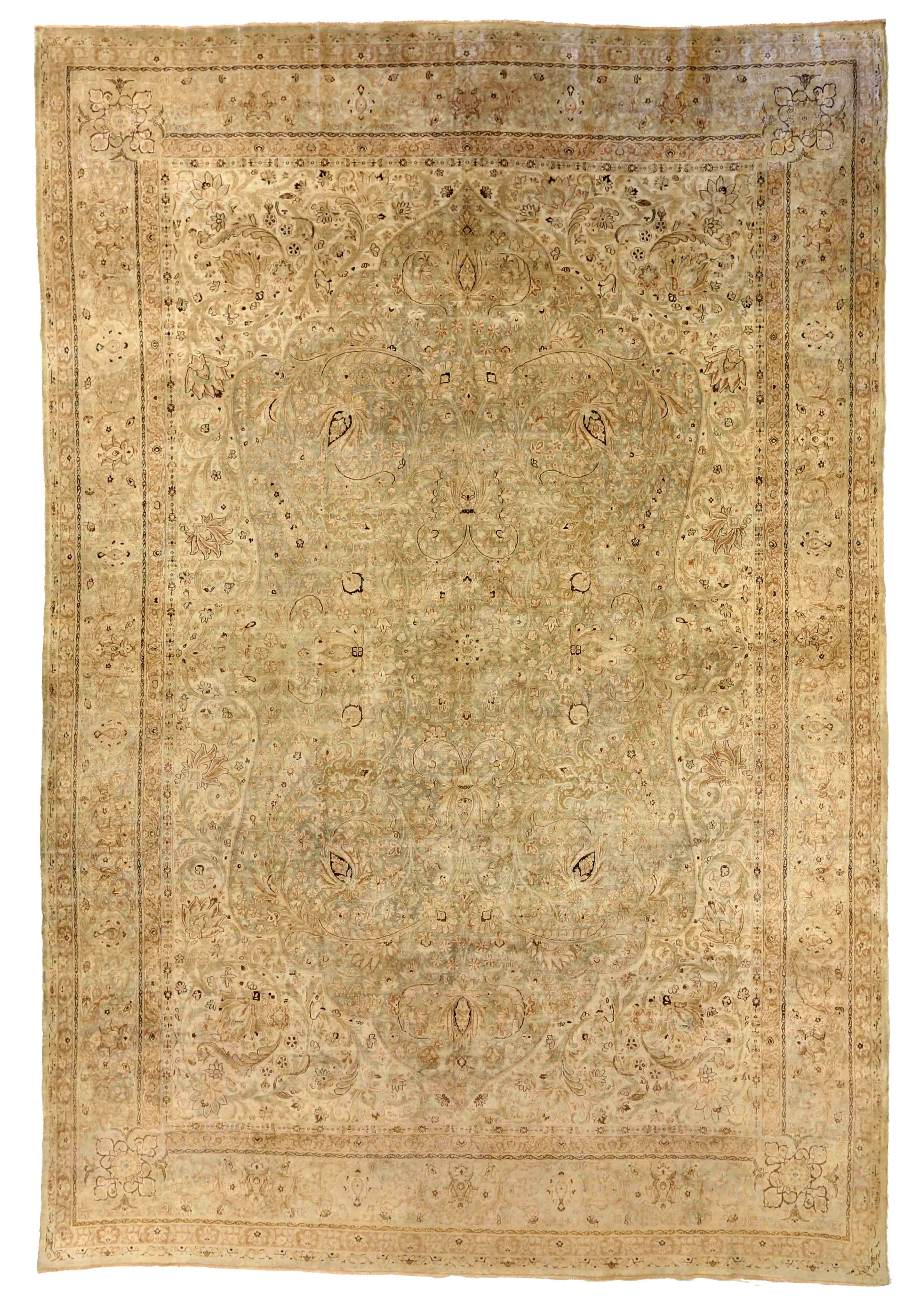 Thumbnail 4 for Antique Persian Kerman Traditional Rug 75892