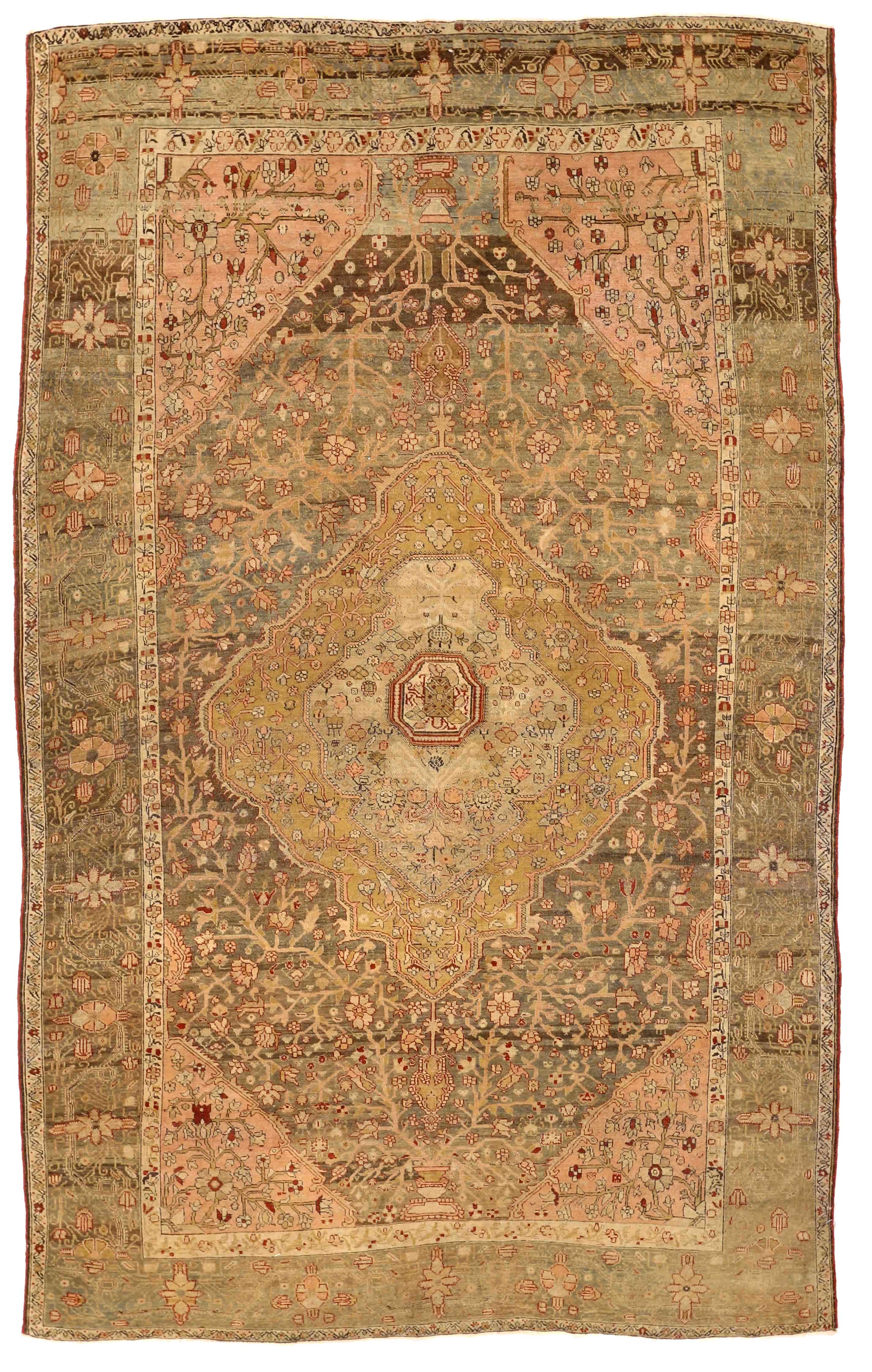 Thumbnail 5 for Antique Persian Farahan Traditional Rug 75941