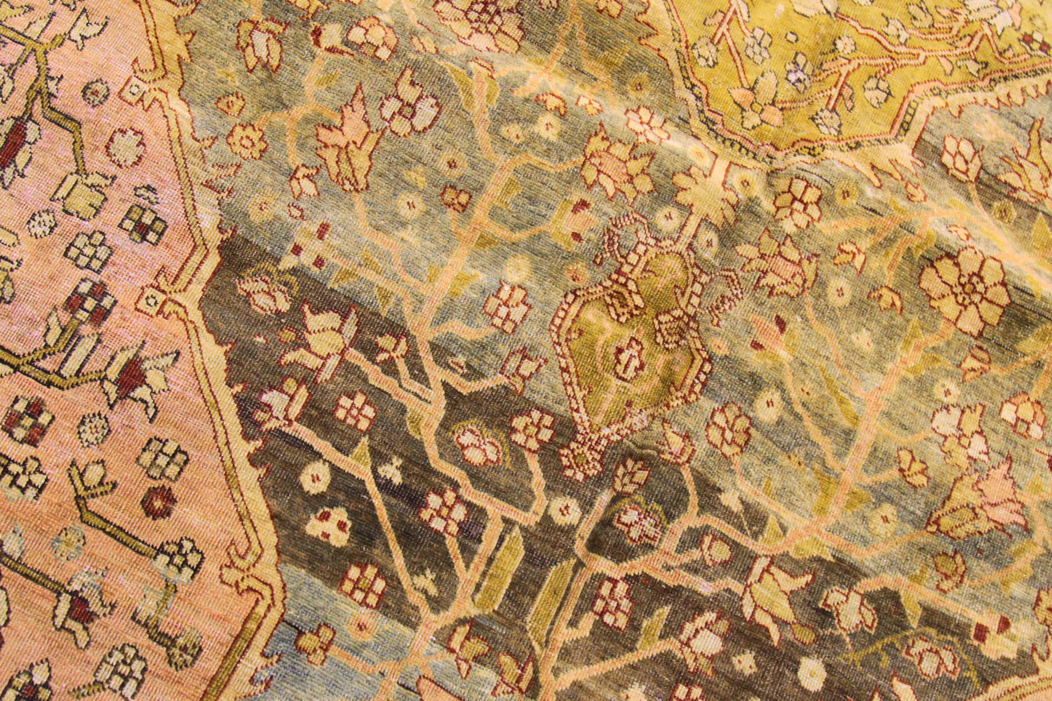 Thumbnail 4 for Antique Persian Farahan Traditional Rug 75941