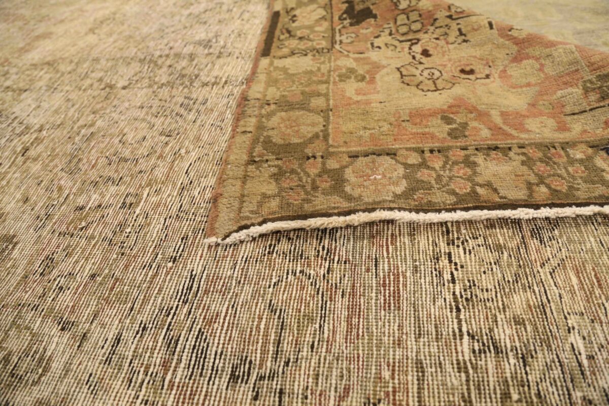 Thumbnail 15 for Antique Persian Heriz Transitional Rug 75933