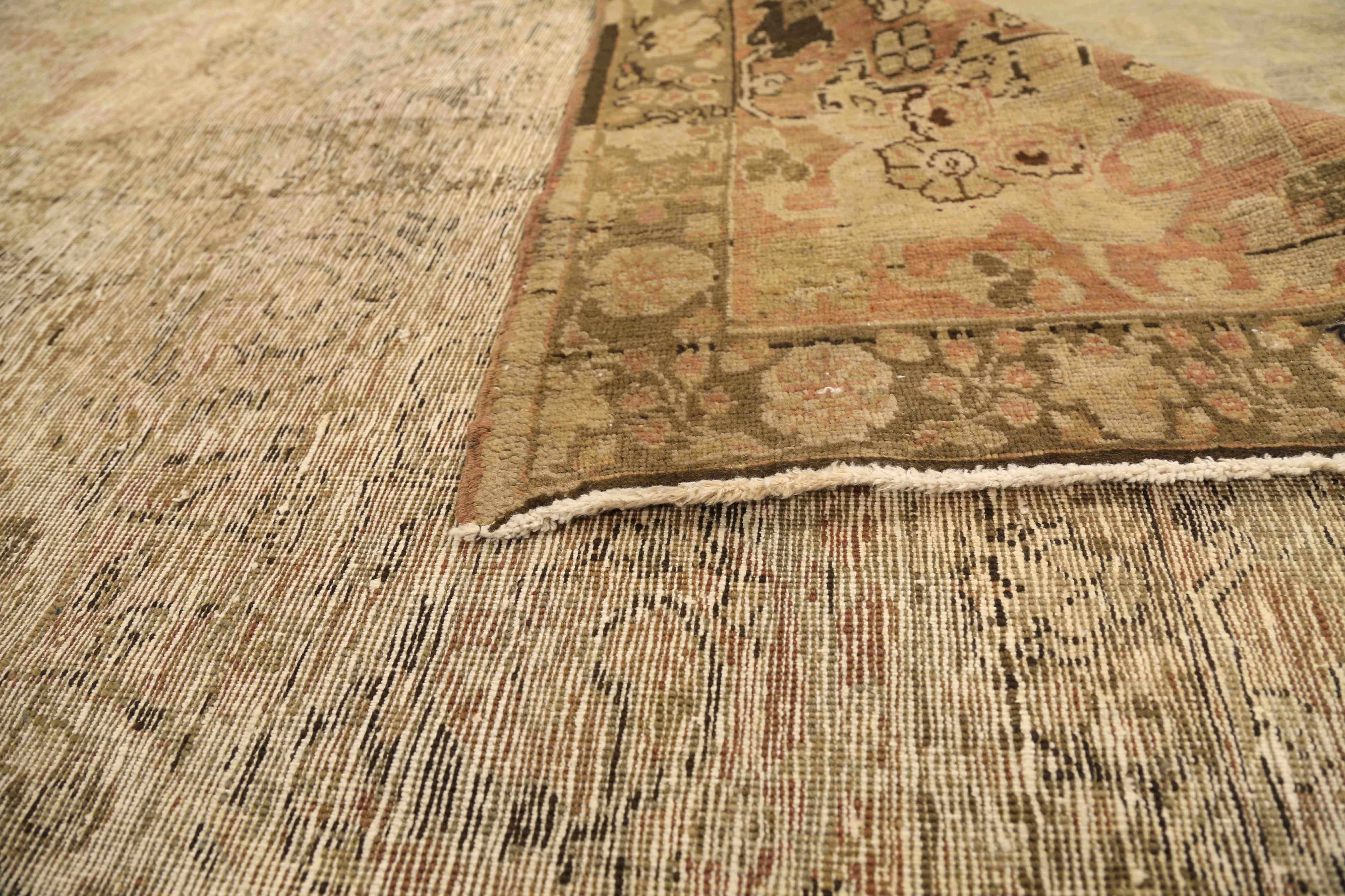 Thumbnail 3 for Antique Persian Heriz Transitional Rug 75933