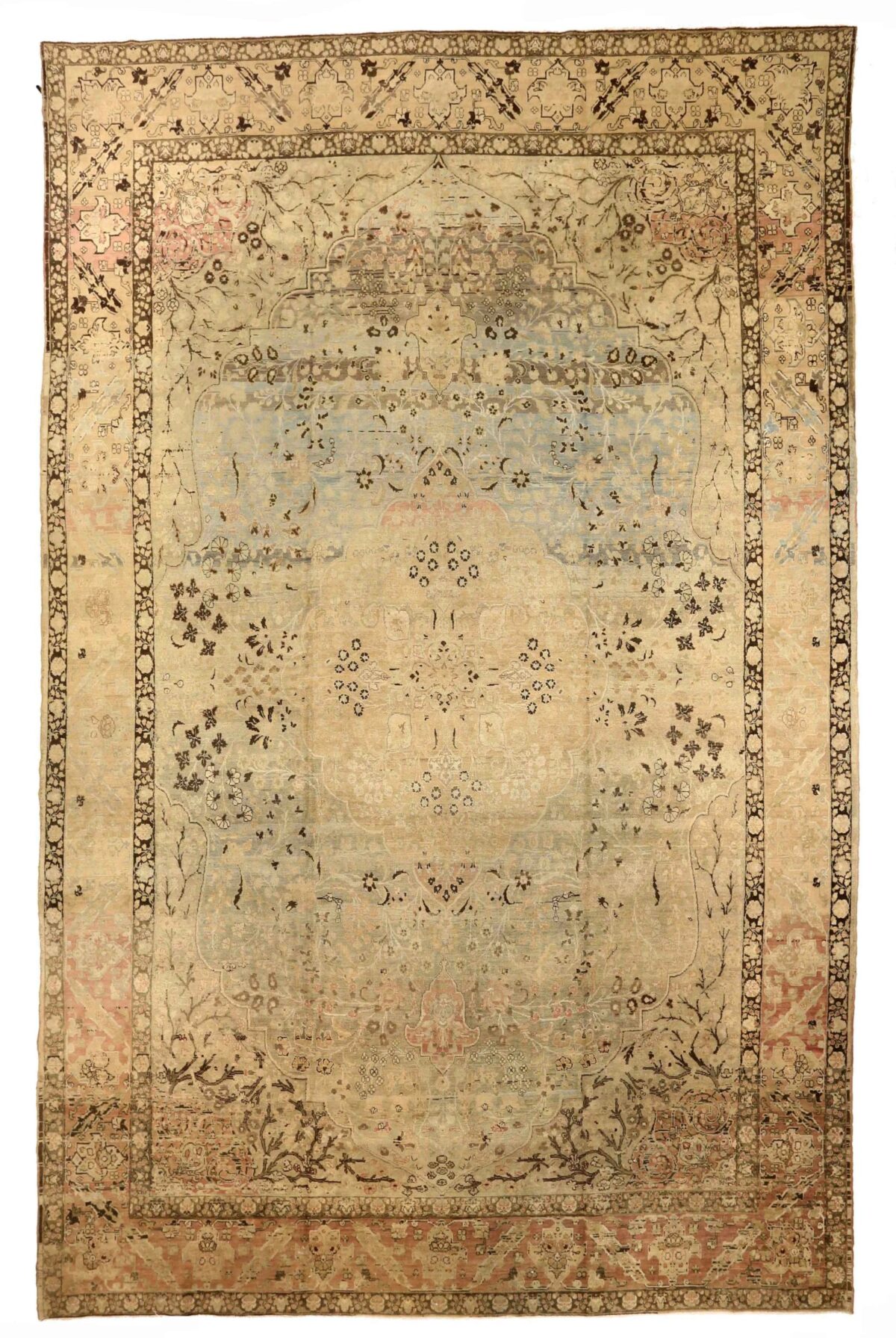 Thumbnail 13 for Antique Persian Heriz Transitional Rug 75933