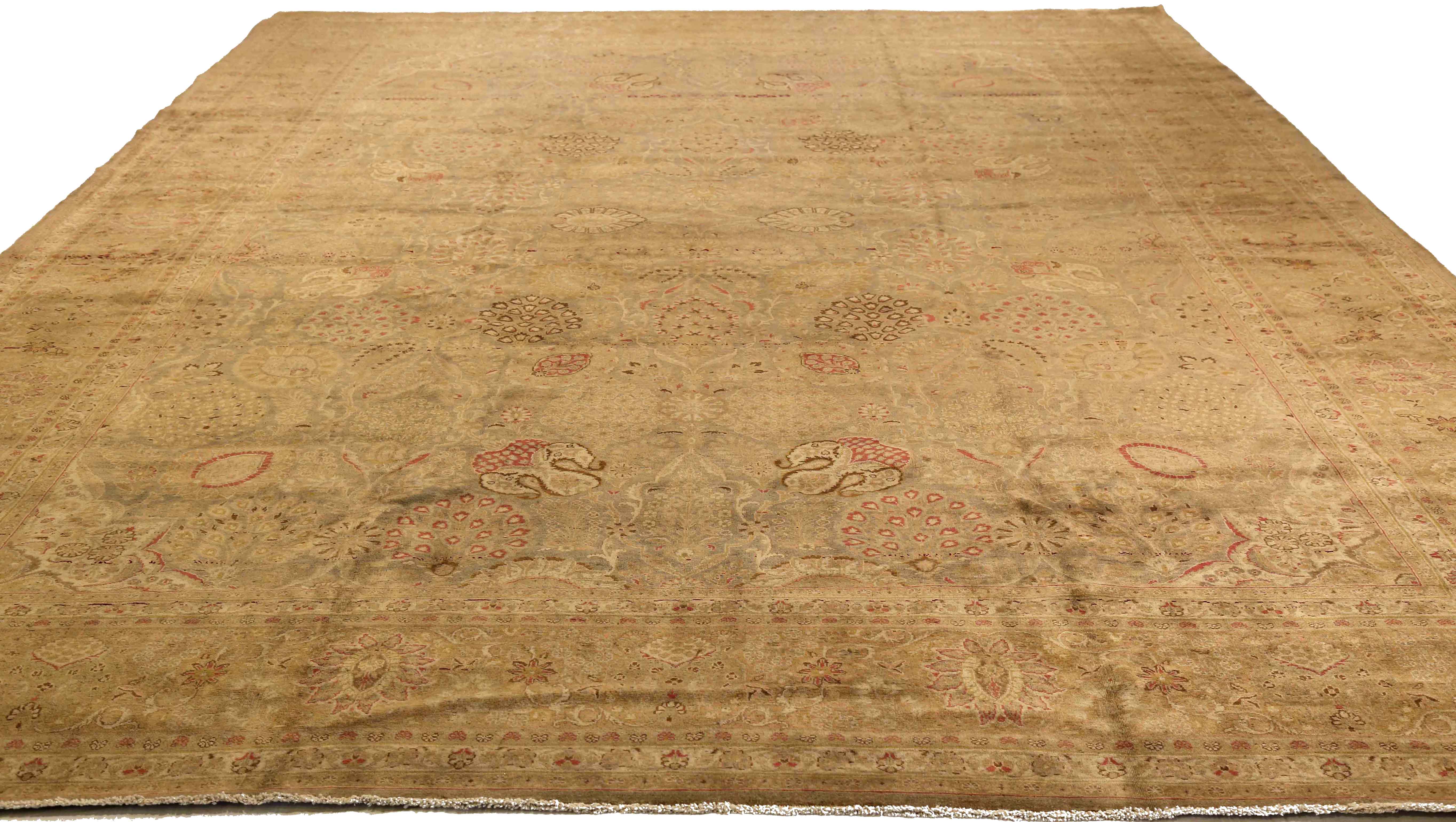 Thumbnail 2 for Antique Persian Agra Traditional Rug 75936