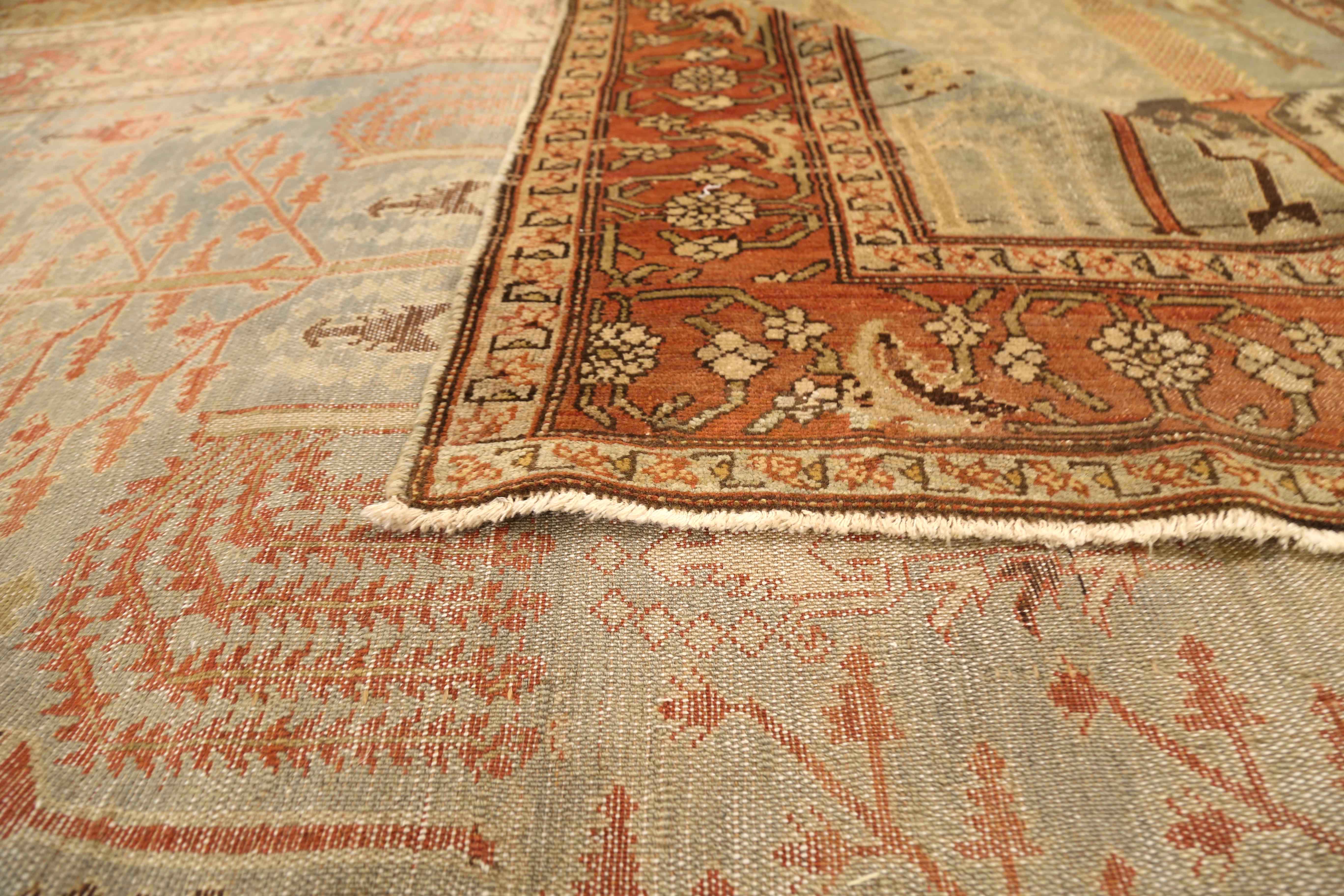 Thumbnail 2 for Antique Persian Malayer Transitional Rug 75937