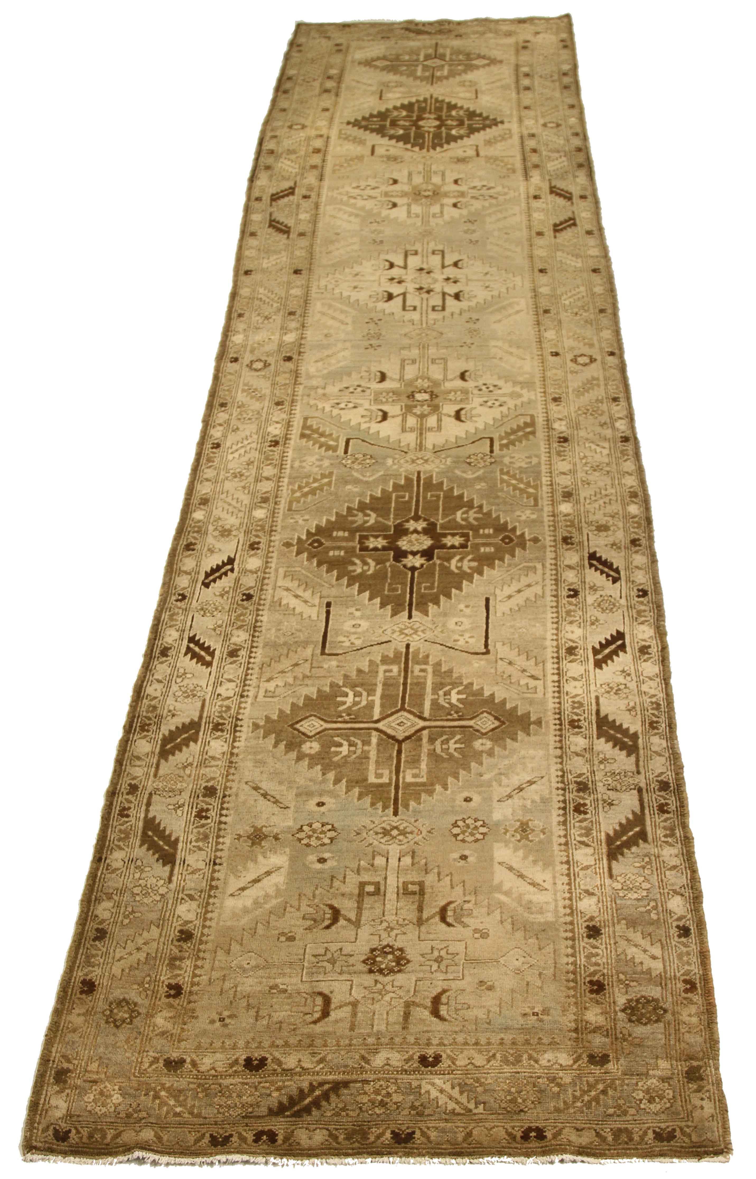 Thumbnail 7 for Antique Persian Heriz Transitional Rug 52158