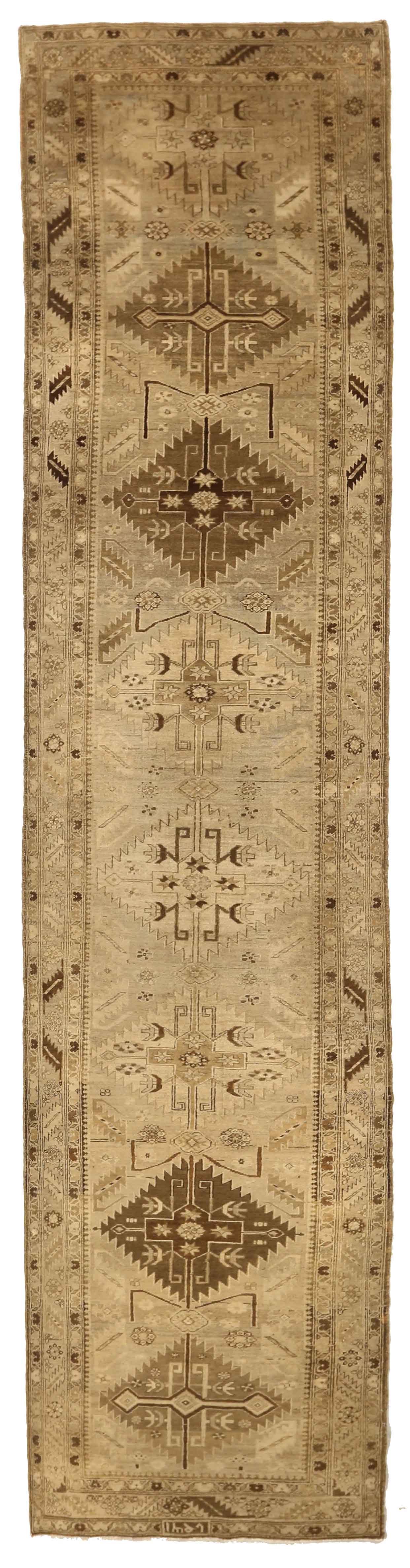 Thumbnail 12 for Antique Persian Heriz Transitional Rug 52158