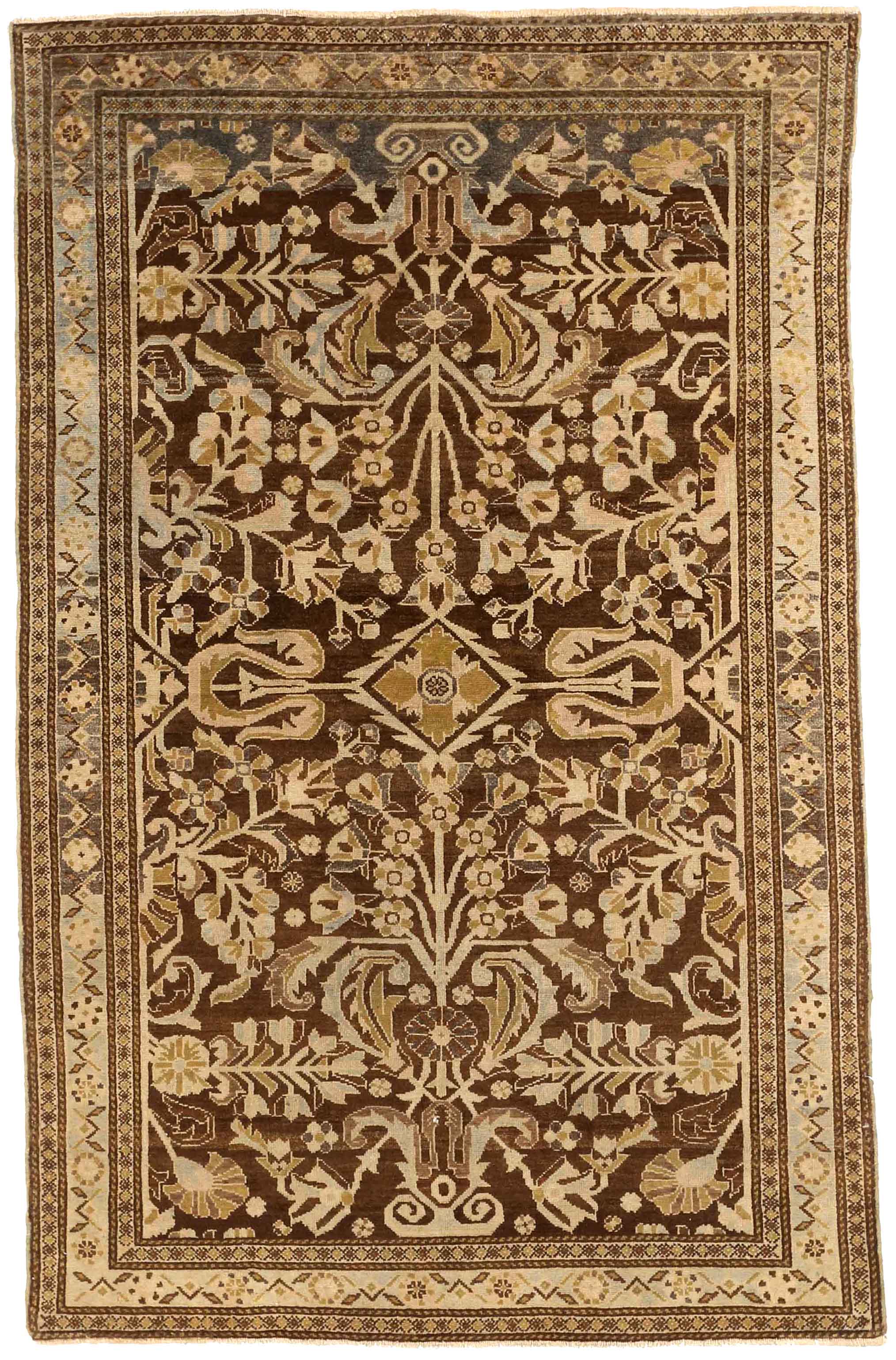 Thumbnail 9 for Antique Persian Malayer Traditional Rug 75911