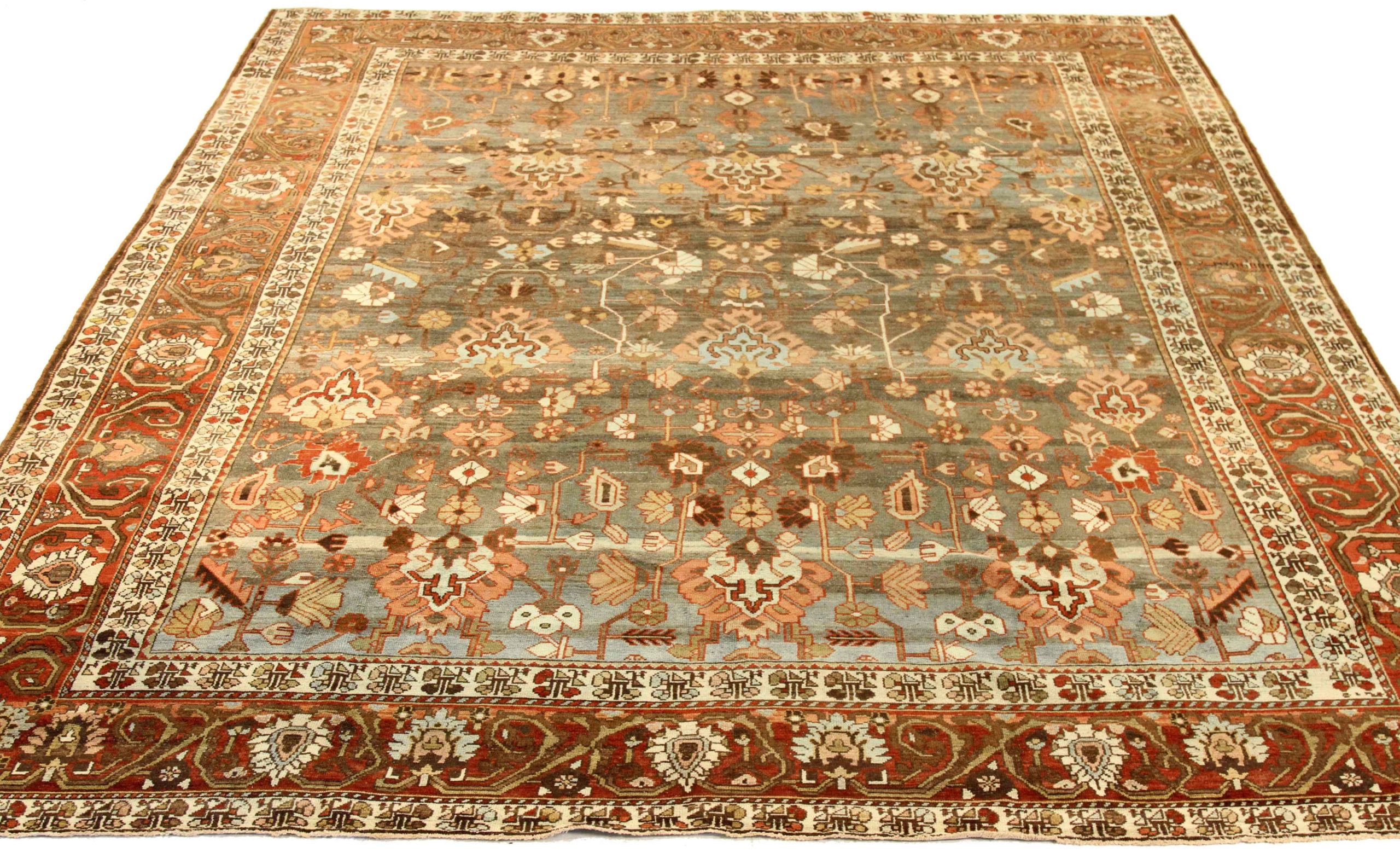 Thumbnail 10 for Antique Persian Bakhtiar Transitional Rug 76001