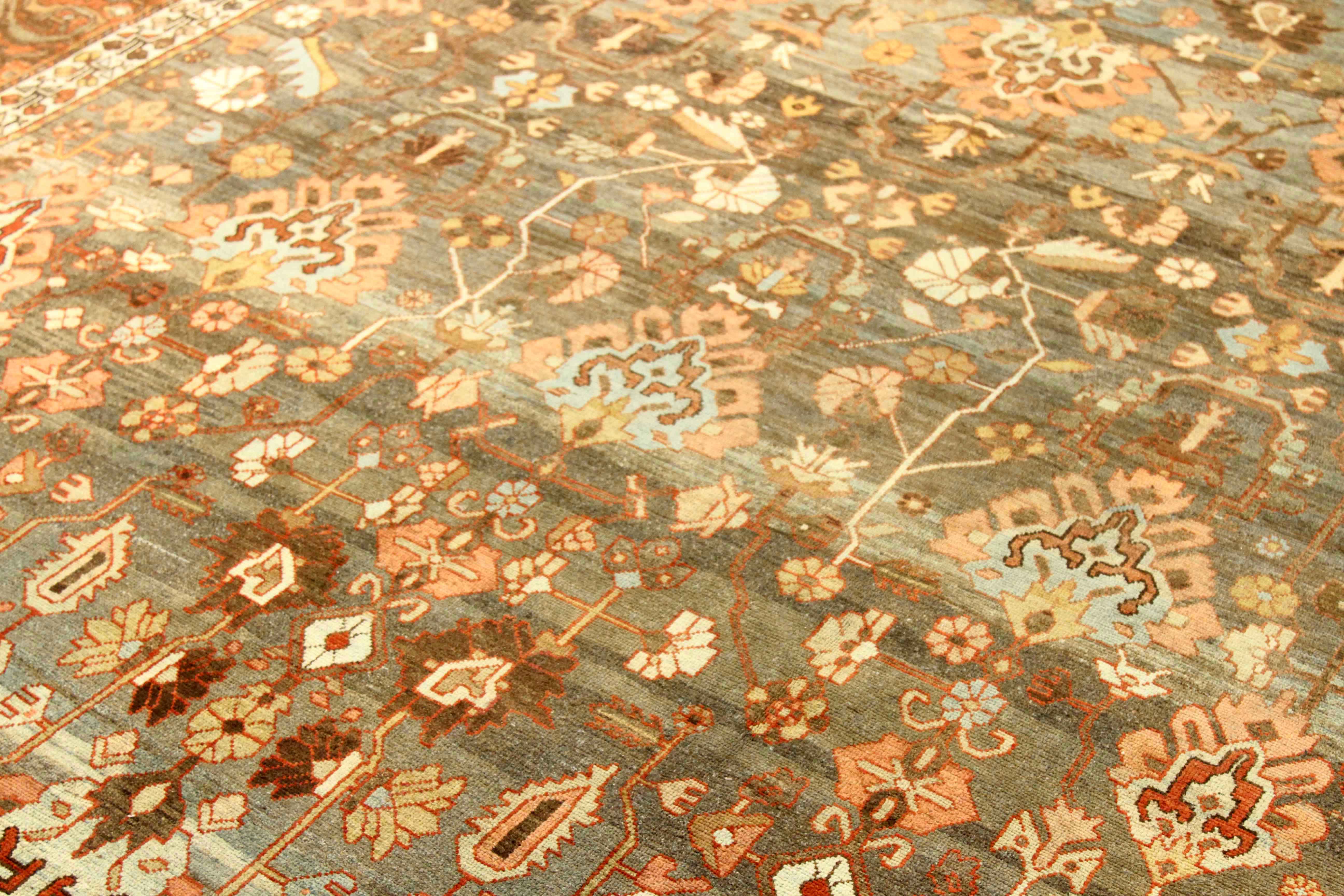 Thumbnail 8 for Antique Persian Bakhtiar Transitional Rug 76001